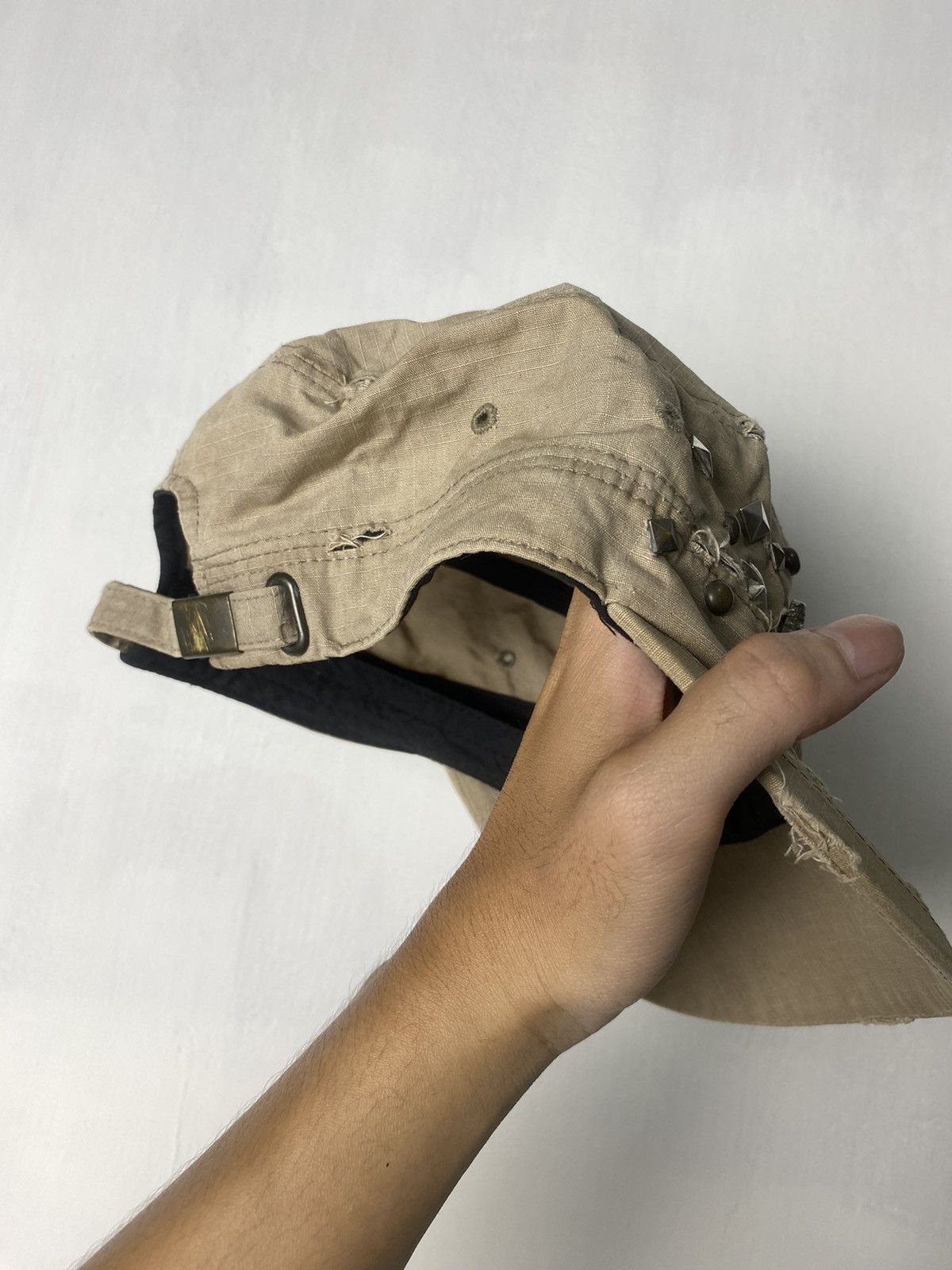 Beauty Beast × Hysteric Glamour × If Six Was Nine Cadet Distressed Studded Hat Size ONE SIZE - 9 Thumbnail