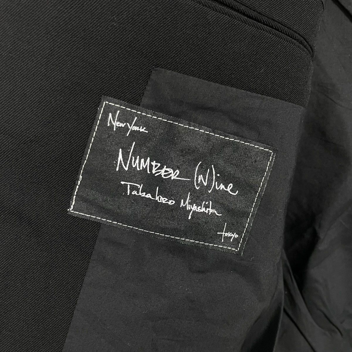 Number (N)ine Vintage SS06 Number Nine Wool Lamb Leather Blazer Jacket Size US S / EU 44-46 / 1 - 15 Thumbnail