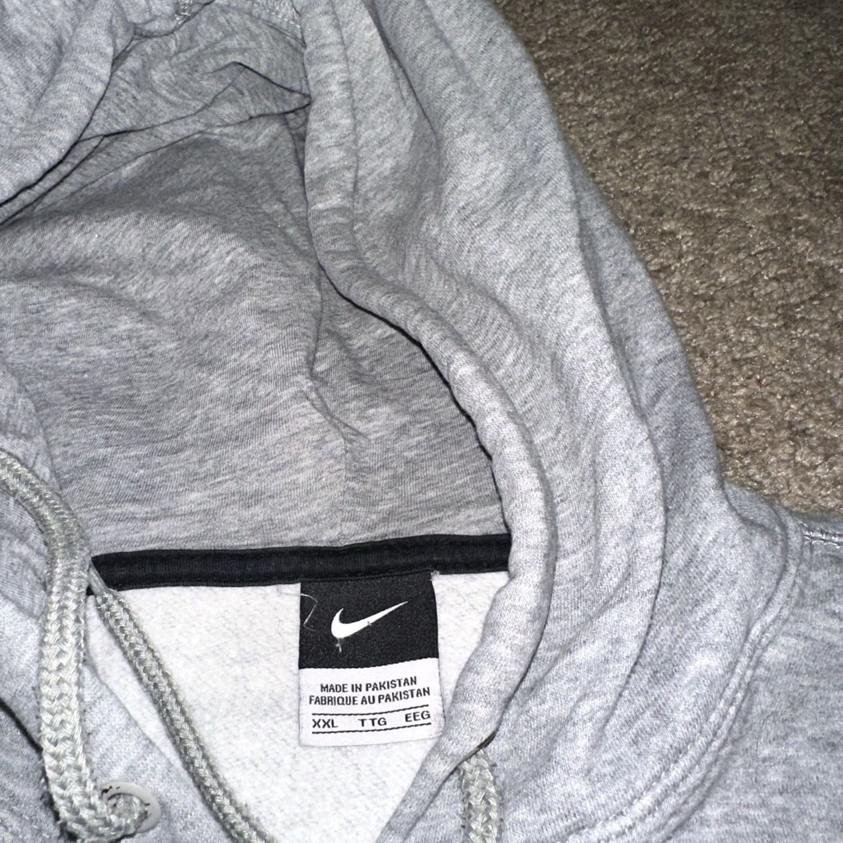 Nike VINTAGE Nike Hoodie Mens 2XL Full Zip Lacrosse Grunge Y2K Gray Size US XXL / EU 58 / 5 - 3 Thumbnail