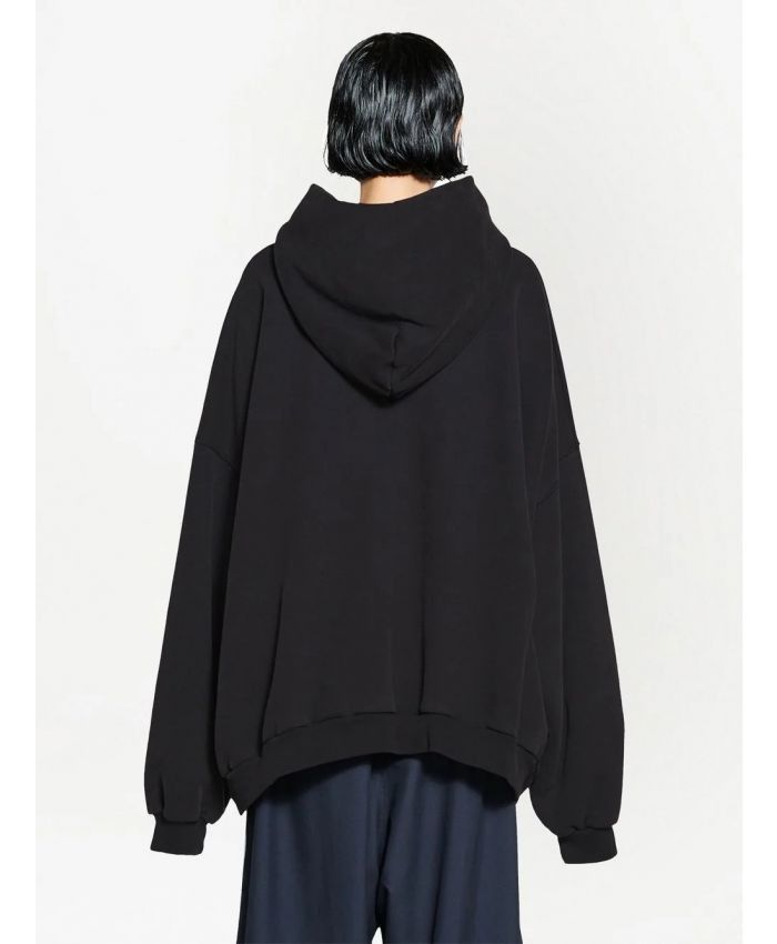 Adidas × Balenciaga o1mt1gz0924 Hoodie Large Fit in Black Size US XL / EU 56 / 4 - 4 Thumbnail