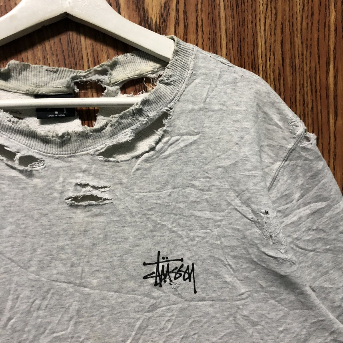Stussy Vintage Stussy Distressed Sweatshirt Crewneck Size US M / EU 48-50 / 2 - 7 Thumbnail