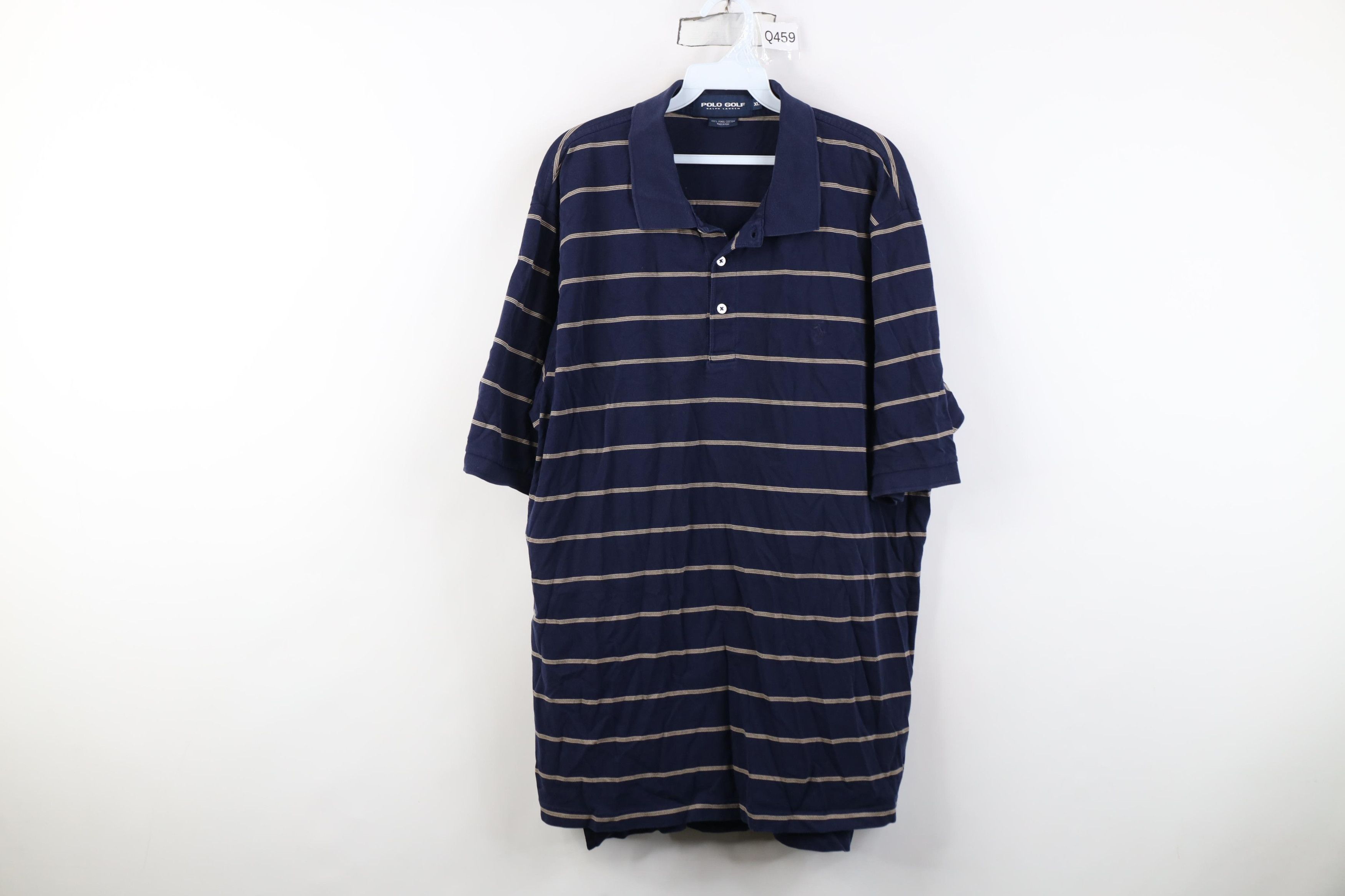 Polo Ralph Lauren Vintage Polo Golf Ralph Lauren Striped Knit Polo Shirt Blue Size US XL / EU 56 / 4 - 1 Thumbnail