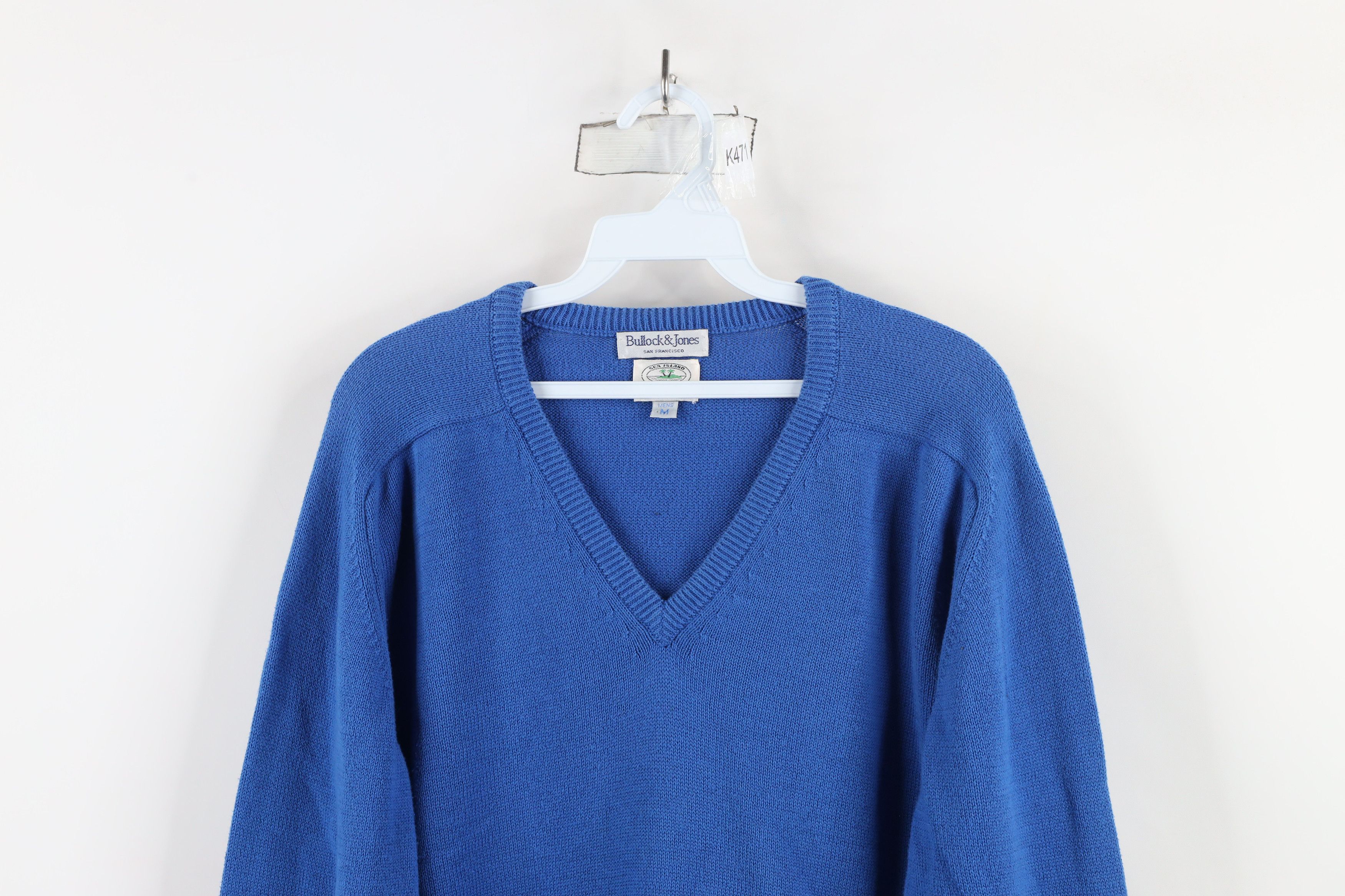 Vintage Vintage 90s Streetwear Sea Island Cotton Knit Sweater USA Size US M / EU 48-50 / 2 - 2 Thumbnail