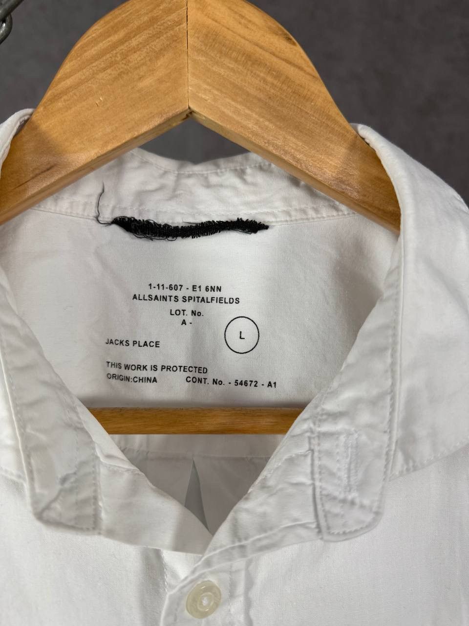 Allsaints Allsaints vintage designer logo shirt Size US L / EU 52-54 / 3 - 3 Thumbnail