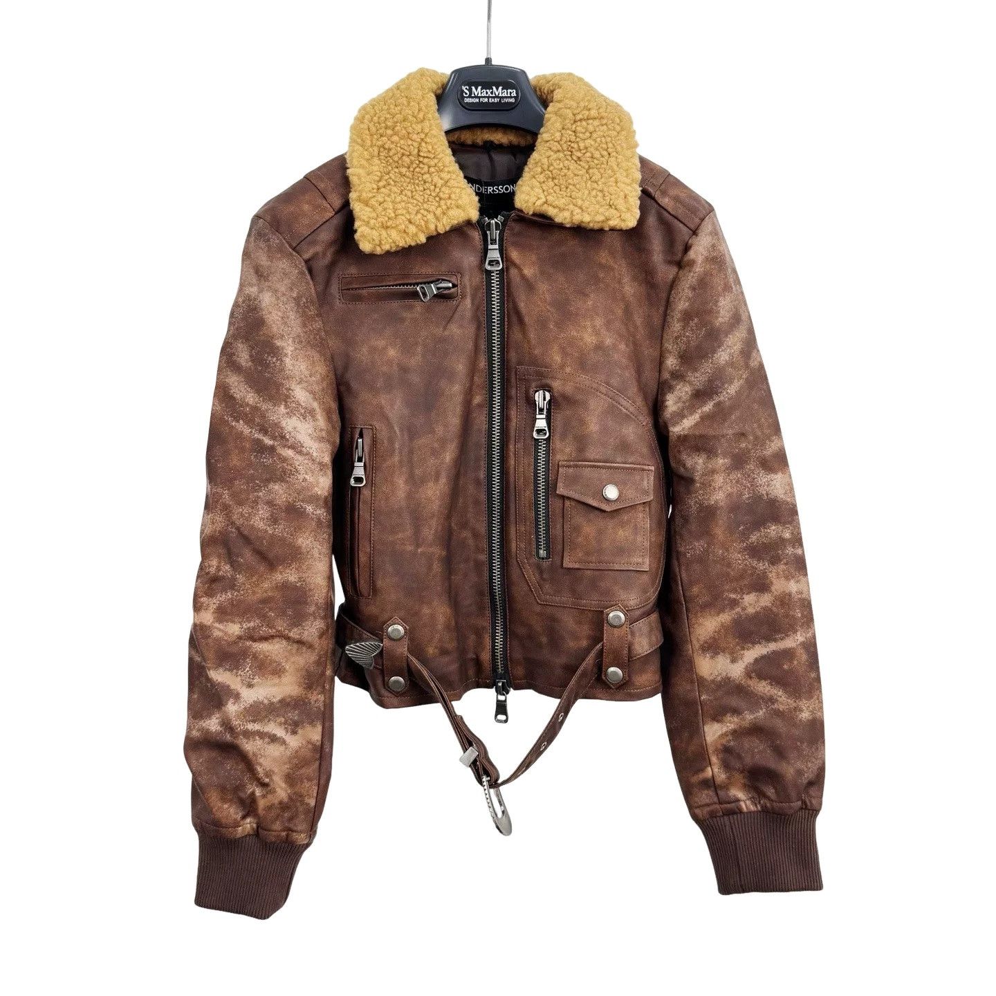 Andersson Bell Andersson Bell Distressed Leather Jacket Size S Size US S / EU 44-46 / 1 - 1 Thumbnail