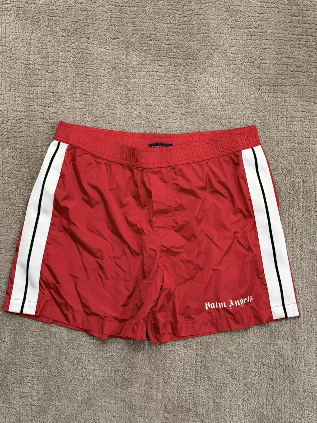 Palm Angels Red Nylon Swimsuit - Large Size US 36 / EU 52 - 1 Thumbnail