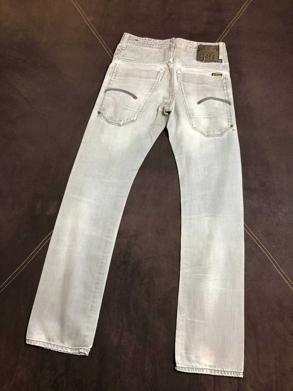 G-Star G-STAR RAW Denim Wash Gray Straight Jeans Size US 32 / EU 48 - 18 Thumbnail