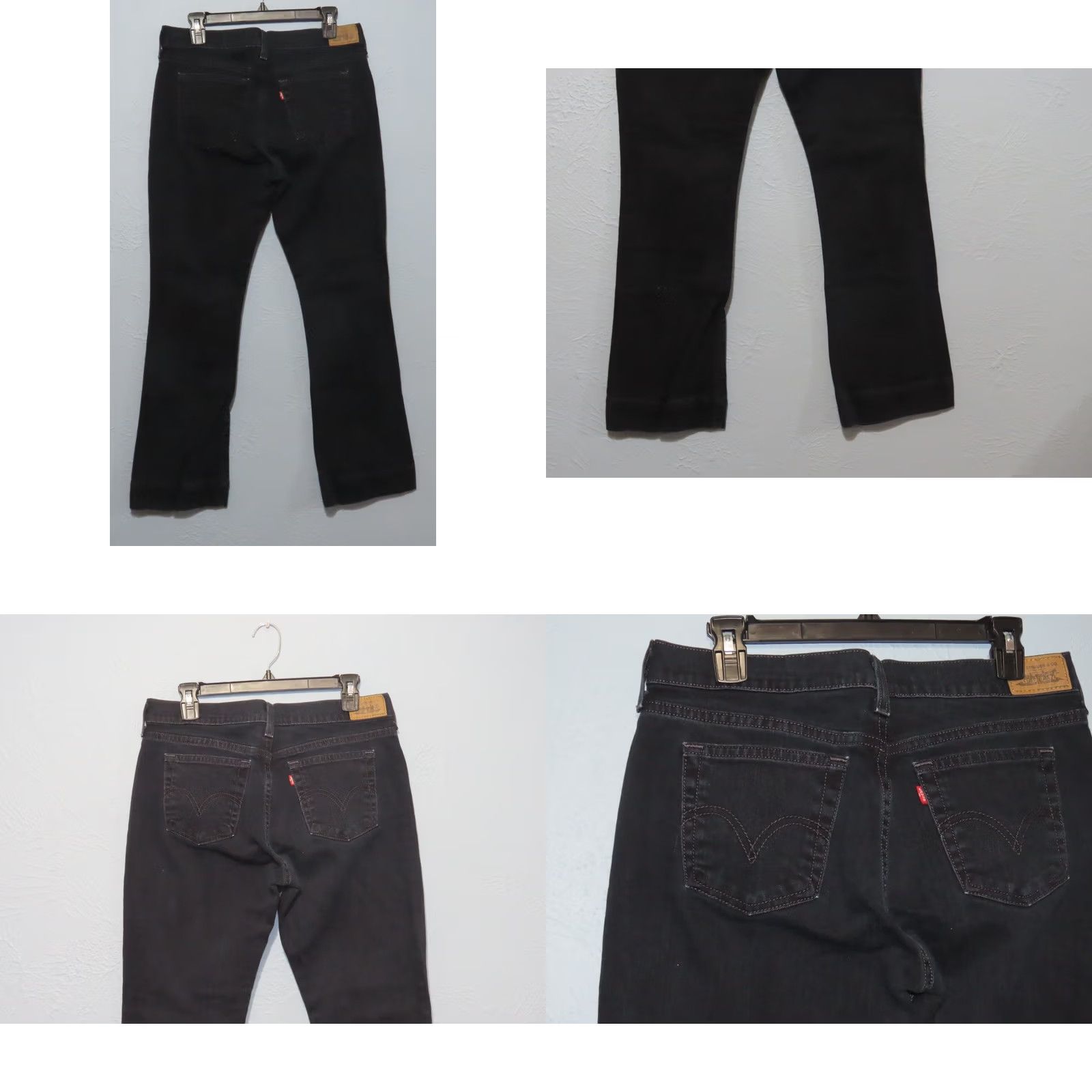 Levi's Levi's 515 Boot Cut Jeans Women's 10L Black Mid-Rise Denim Cotton Blend Stretch 28in Inseam Shoes 32in Waist Size 32" / US 10 / IT 46 - 8 Thumbnail