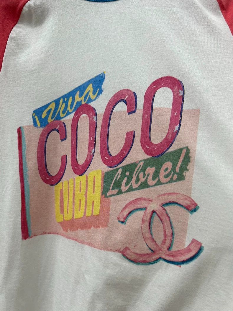 Chanel Vintage Chanel Cuba Series Graphic T-Shirt - dmc Size US XS / EU 42 / 0 - 3 Thumbnail