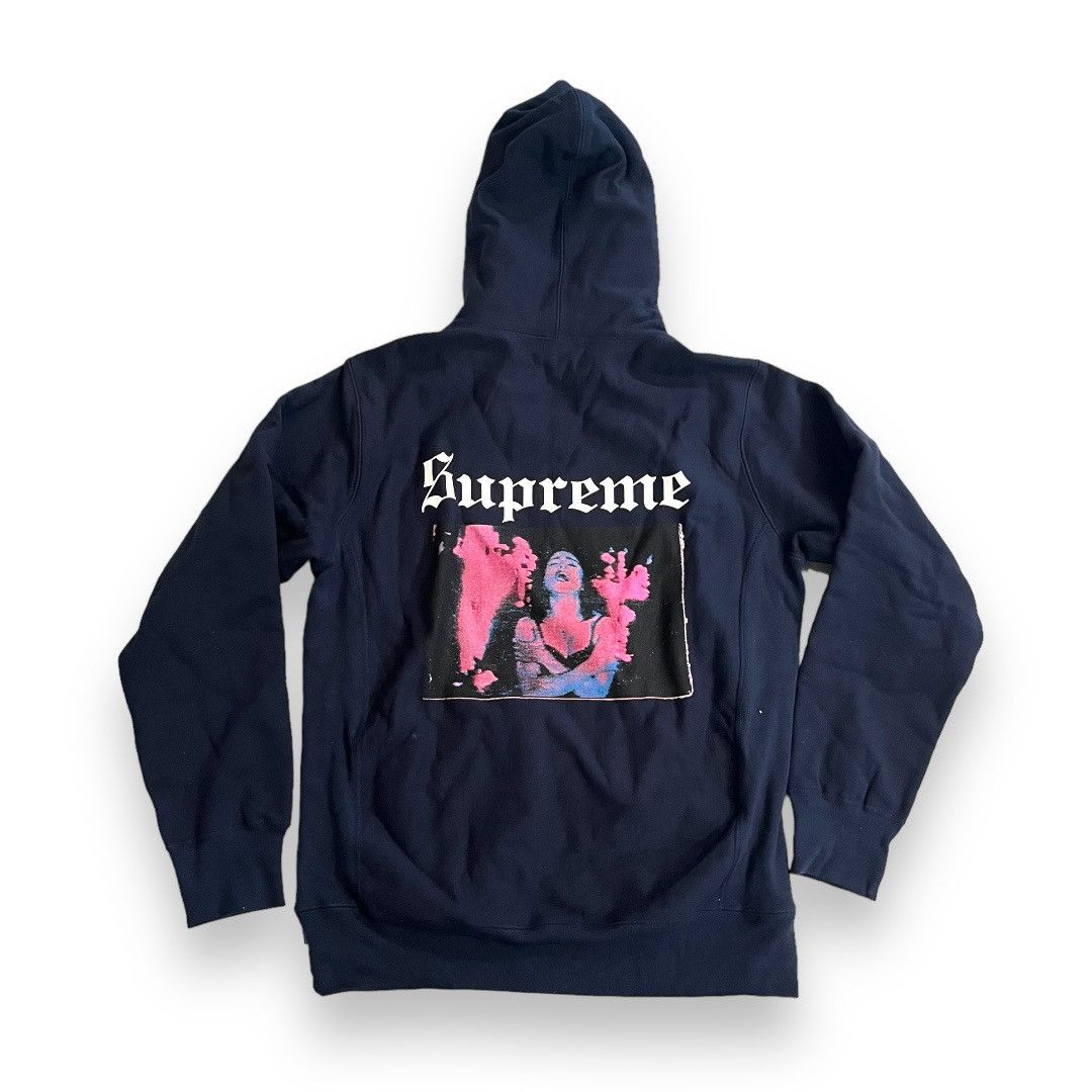 SAMPLE Supreme Madonna Burning Crosses Hooded Sweatshirt