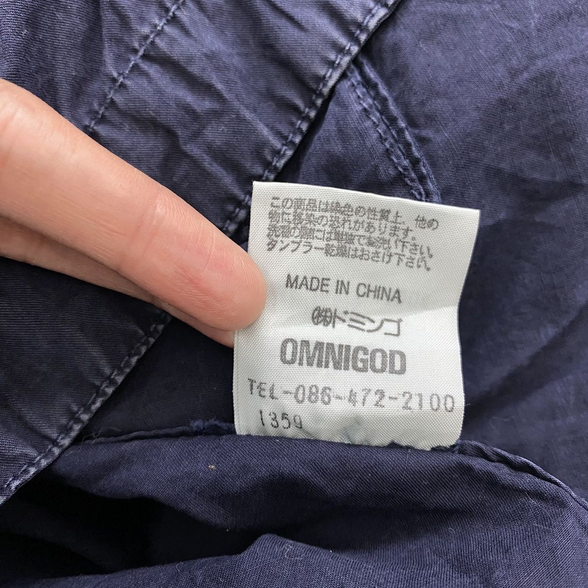 Japanese Brand × OMNIGOD OMNIGOD Old Textile Registered Japanese Brand Navy Blue Size US M / EU 48-50 / 2 - 8 Thumbnail