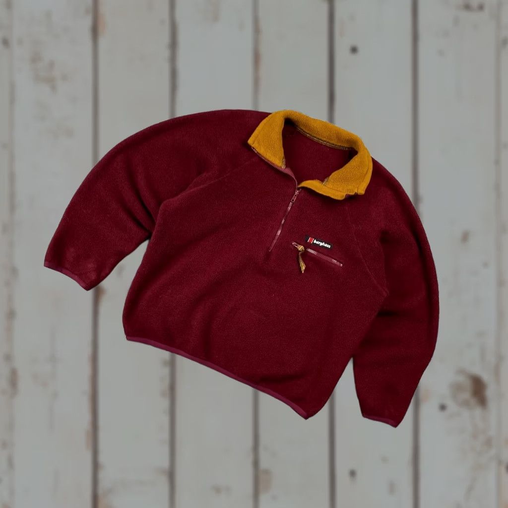 Berghaus VINTAGE Berghaus Fleece Jacket 90s Activity Polartec Full Zip Red Men Size M Size US M / EU 48-50 / 2 - 1 Thumbnail