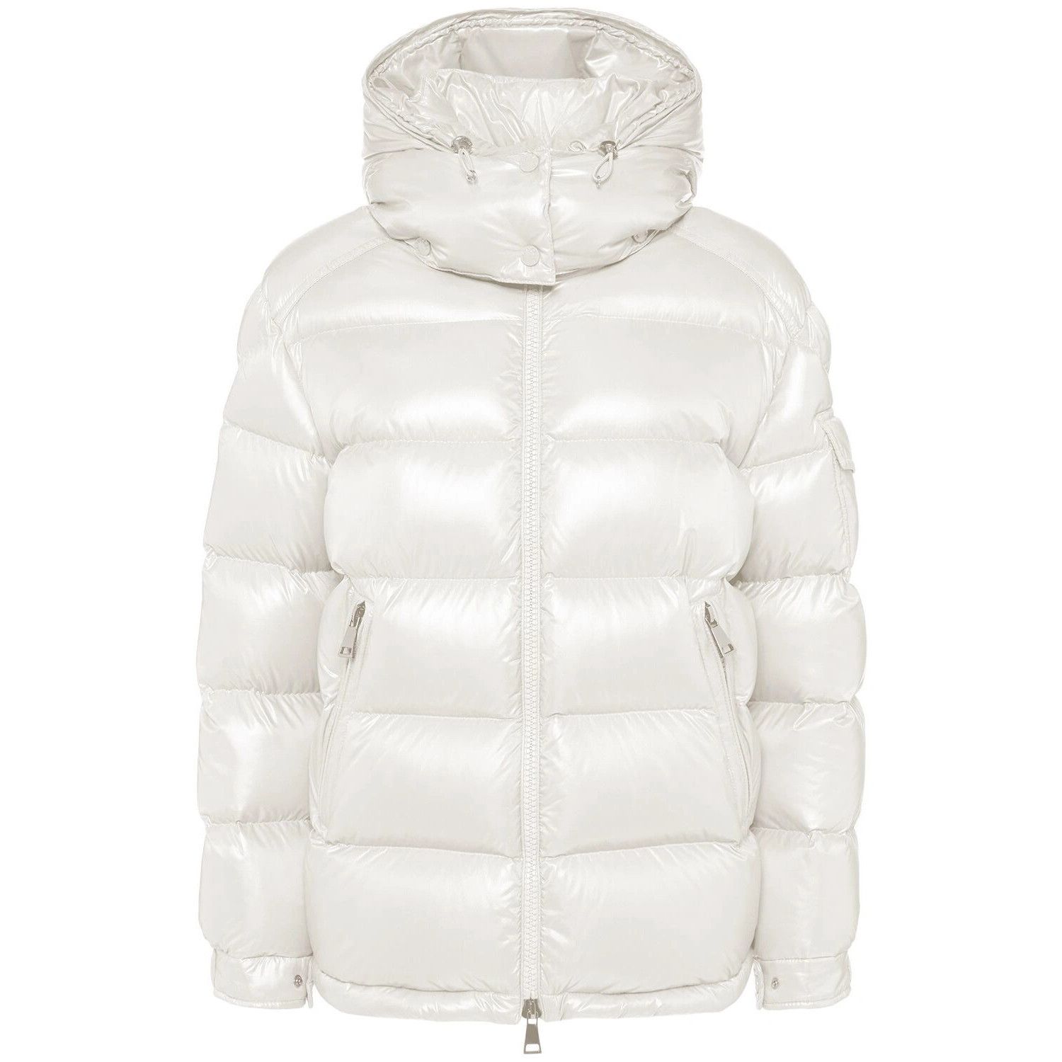 MONCLER Maire $ 2040 Women's White Short Down Jacket New (Wo
