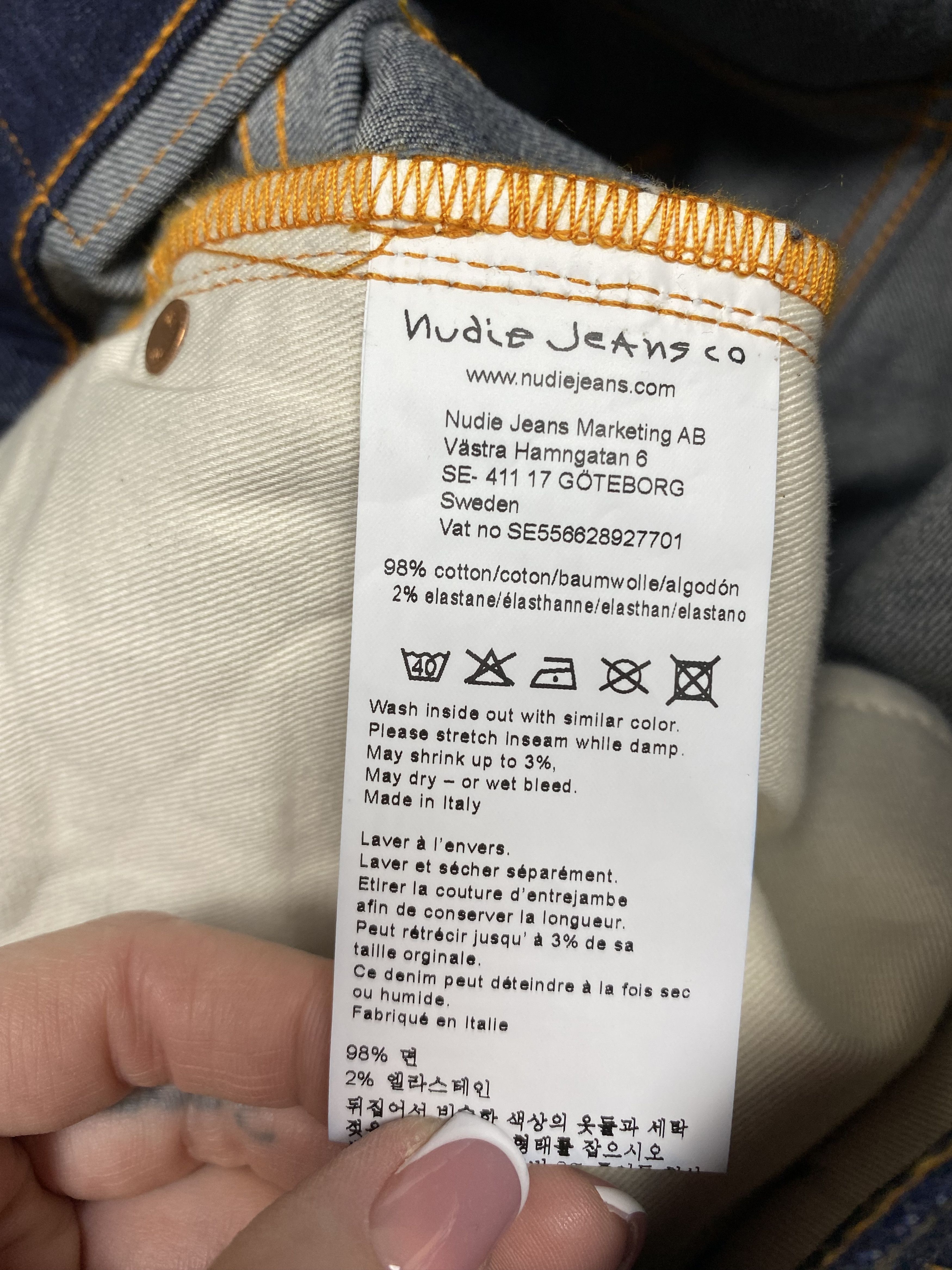 Nudie Jeans Nudie Jeans Thin Finn Mens Denim Pants Jeans Size US 31 - 10 Thumbnail