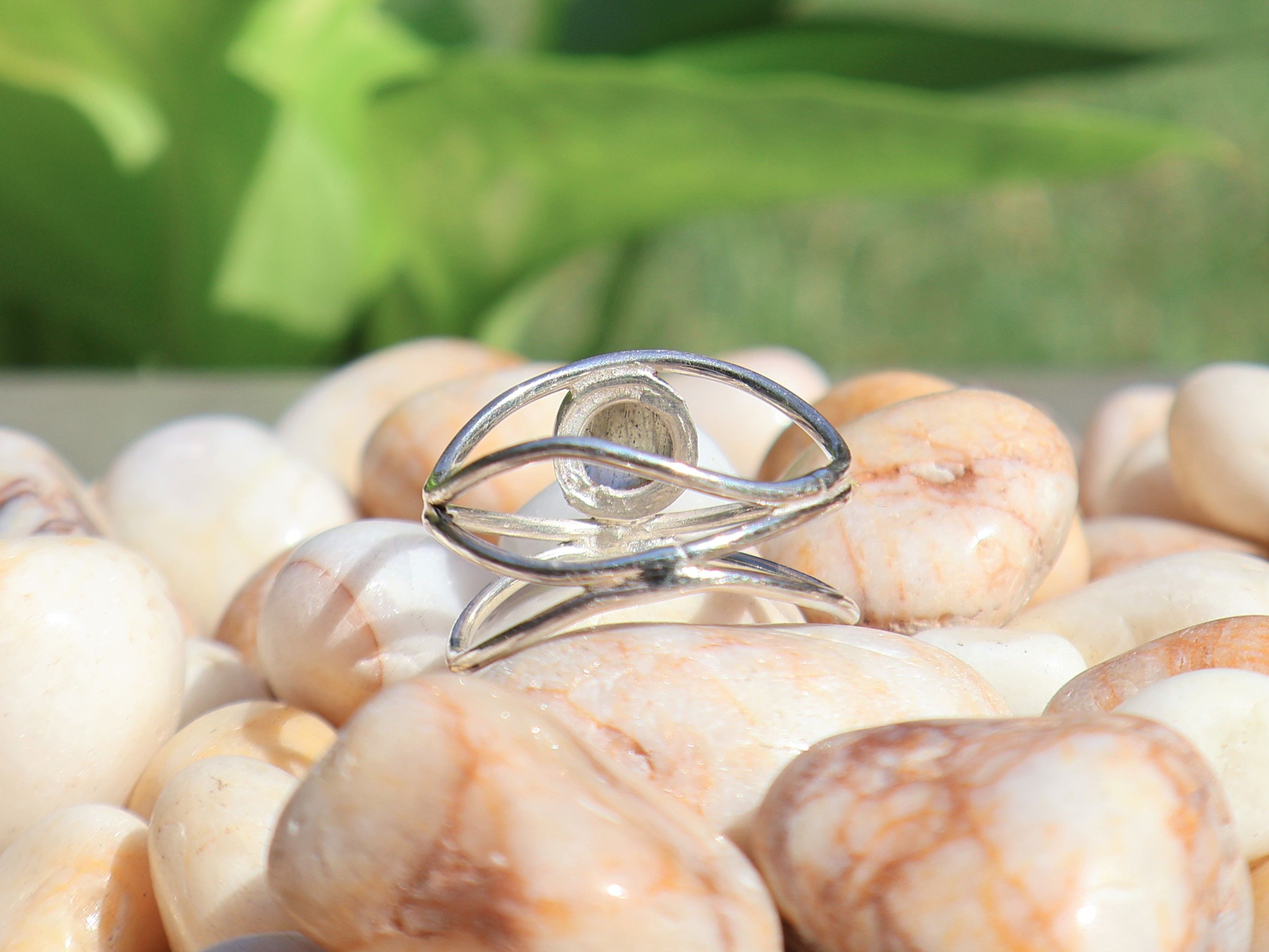 Handmade Labradorite Silver Ring, Sterling Silver Handmade Jewelry, Size ONE SIZE - 8 Thumbnail