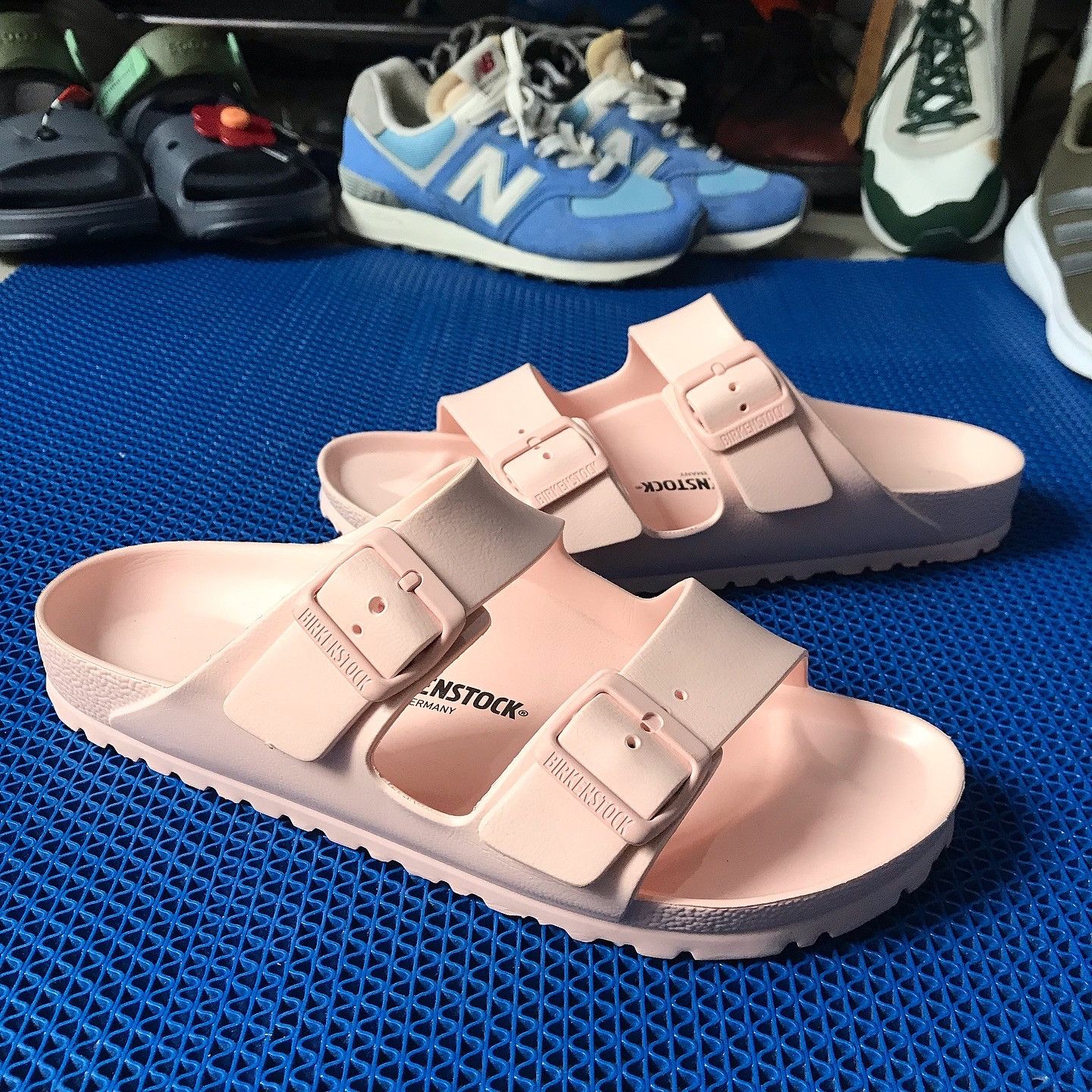 Birkenstock Birkenstock Arizona Eva Rubber Rose Reptil Peach colorway Size US 8 / EU 41 - 11 Thumbnail
