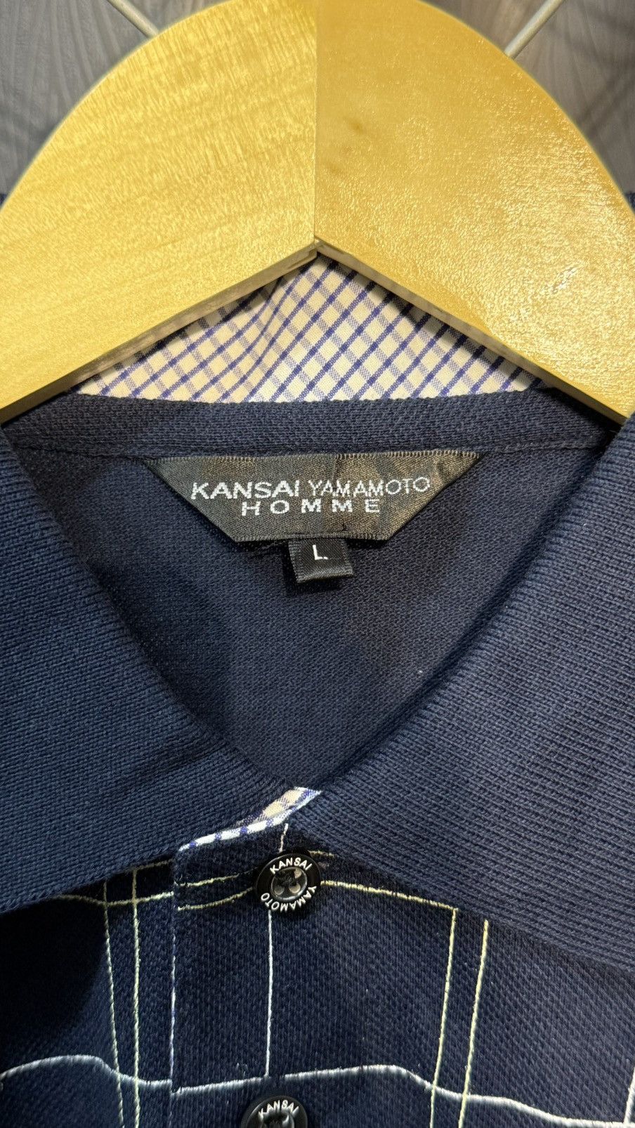 Kansai Yamamoto DEADSTOCK KANSAI YAMAMOTO HOMME POLO SHIRT Size US L / EU 52-54 / 3 - 8 Thumbnail