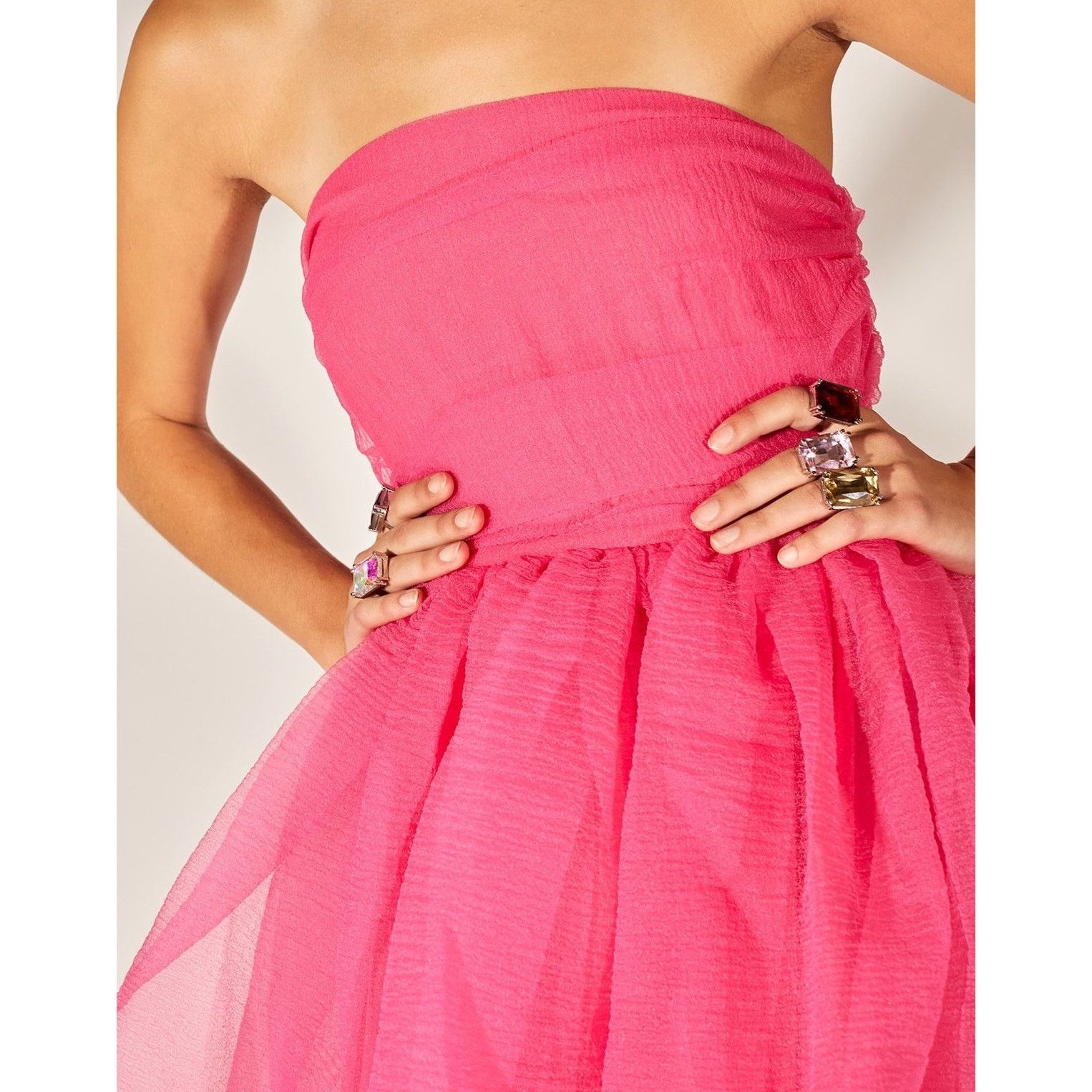 Cynthia Rowley Cynthia Rowley Valeria Strapless Mini Dress hot pink size 6 Size M / US 6-8 / IT 42-44 - 5 Thumbnail