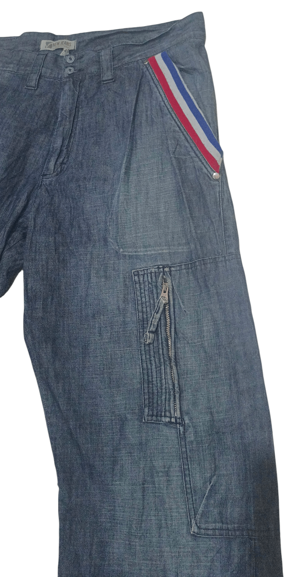 Japanese Brand Multipocket Double Knee Stylo Jeans Size US 34 / EU 50 - 3 Thumbnail