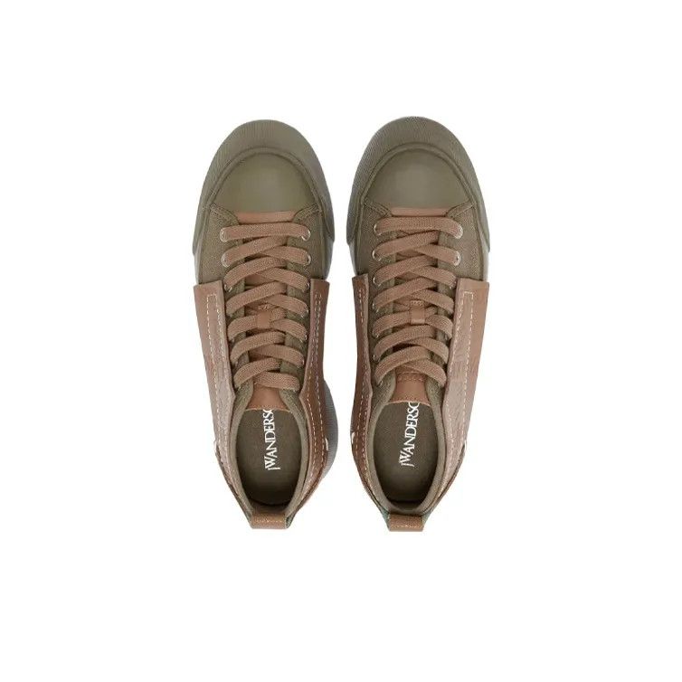 JW Anderson o1mle0325 Low Top Trainers in Khaki & Brown Size US 8 / IT 38 - 4 Thumbnail
