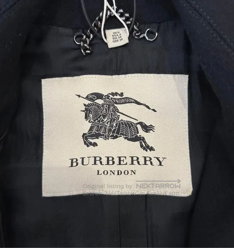 Burberry Burberry Black Wool Double-Breasted Long Coat. Size US S / EU 44-46 / 1 - 8 Thumbnail