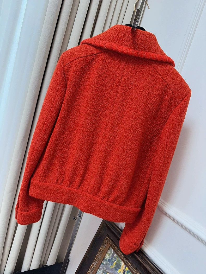 Chanel Chanel 19k Snow Series Red Diamond Buckle Woven Jacket Size XS / US 0-2 / IT 36-38 - 2 Thumbnail