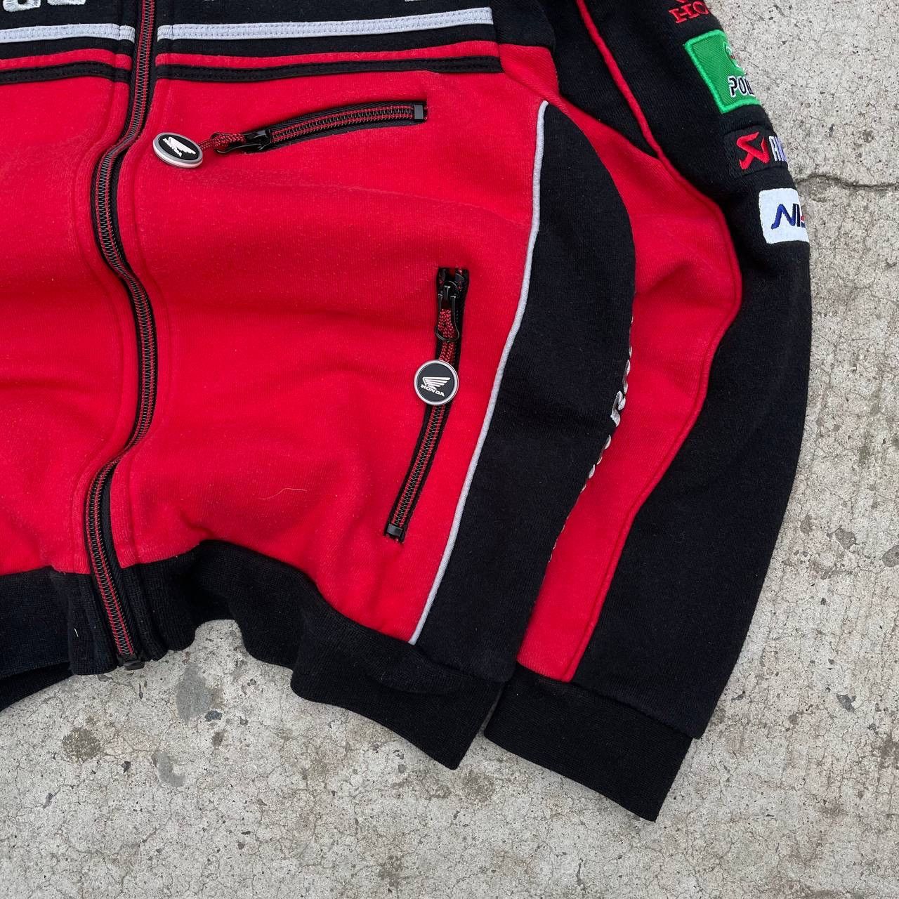 Honda Vintage Kids Zip Hoodie Honda Racing Y2K Size 7/8 Years 00s Size US XXS / EU 40 - 3 Thumbnail
