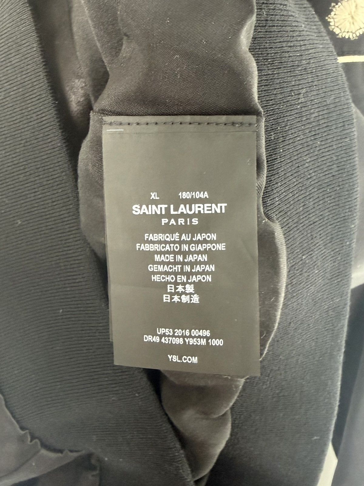 Hedi Slimane × Saint Laurent Paris 16FW Silk Music Note Jacket Size US XL / EU 56 / 4 - 5 Thumbnail