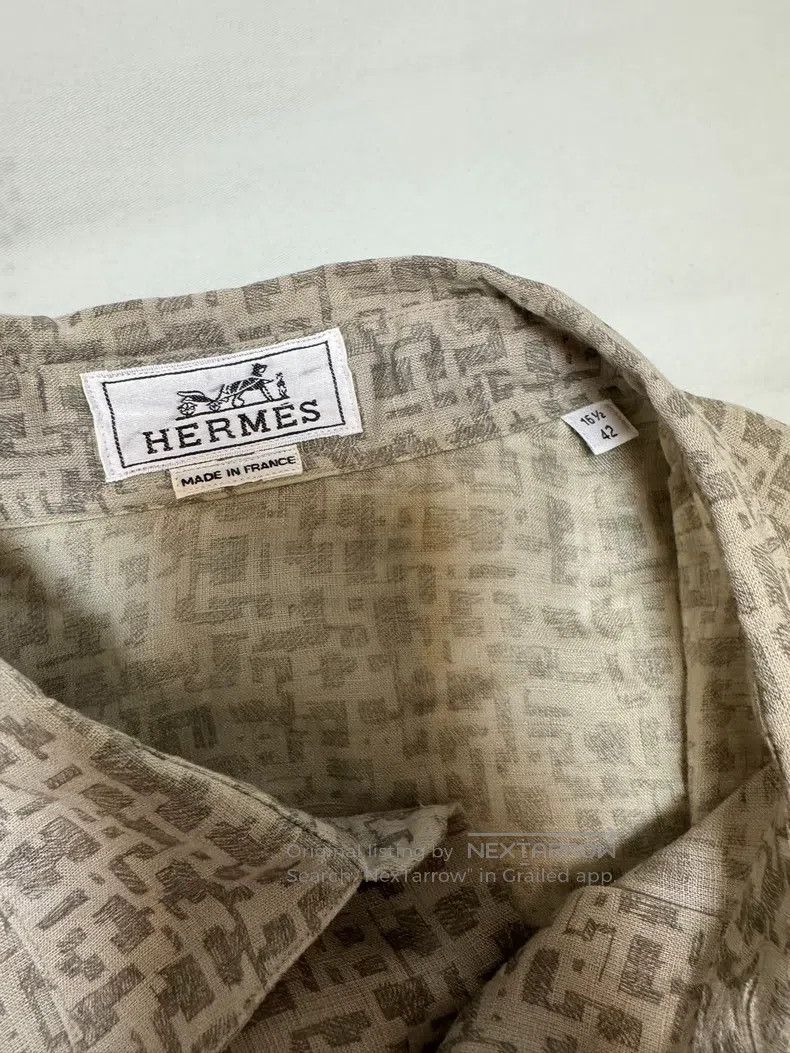 Hermes Hermes Linen shirt, 100% linen Size US XS / EU 42 / 0 - 7 Thumbnail