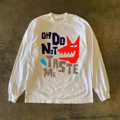 Japanese Brand × Vintage Fox pattern white vintage cotton long-sleeved t-shirt Size US L / EU 52-54 / 3 - 3 Thumbnail