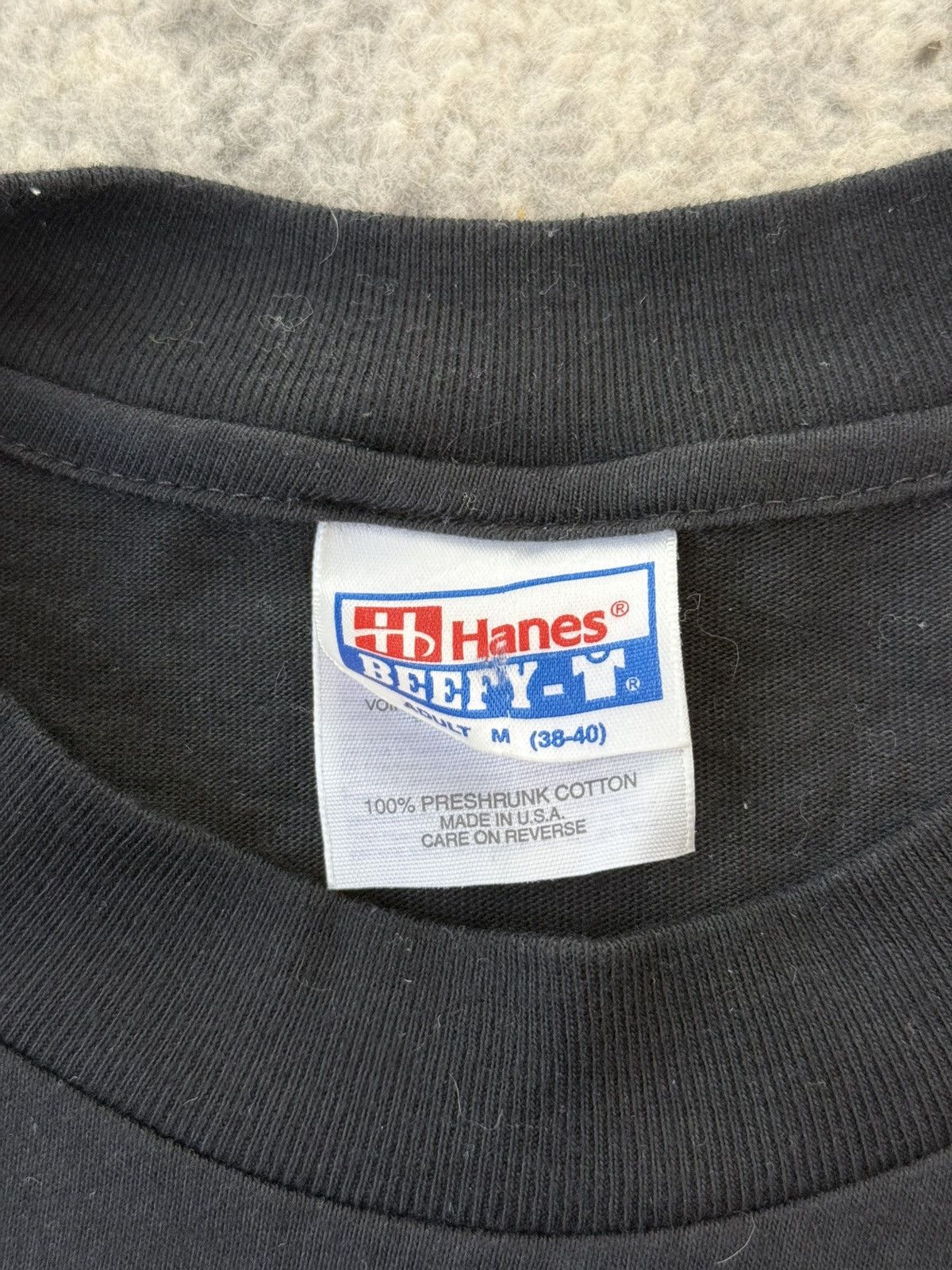 Hanes Vintage Made in USA Hanes Beefy-T Blue Man Group T-Shirt Size US M / EU 48-50 / 2 - 4 Thumbnail