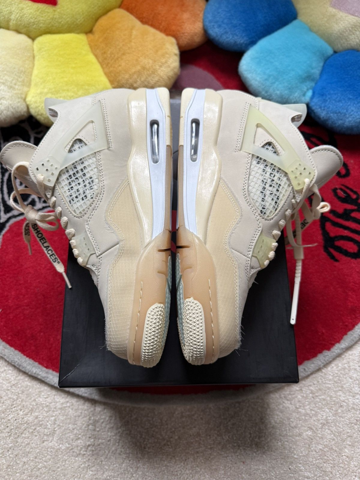 Nike × Off-White Nike Off-White Air Jordan 4 Sail Size US 9 / EU 42 - 3 Thumbnail