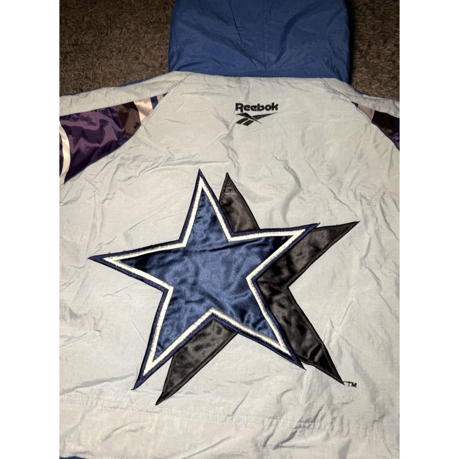 Reebok VINTAGE Nike 90s Dallas Cowboys Reebok Pro Line Puffer Jacket NFL Blue 2XL XXL Mens Size US XXL / EU 58 / 5 - 2 Thumbnail