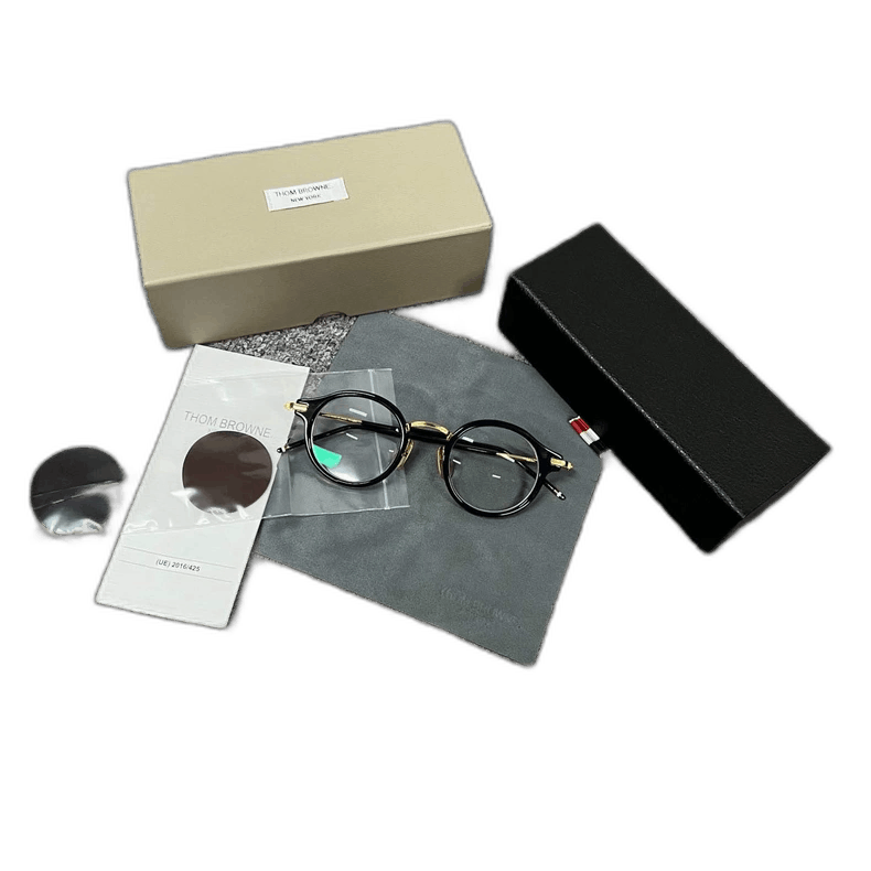 Thom Browne Thom Browne TB-807-A Black Gold Glasses Size ONE SIZE - 1 Thumbnail