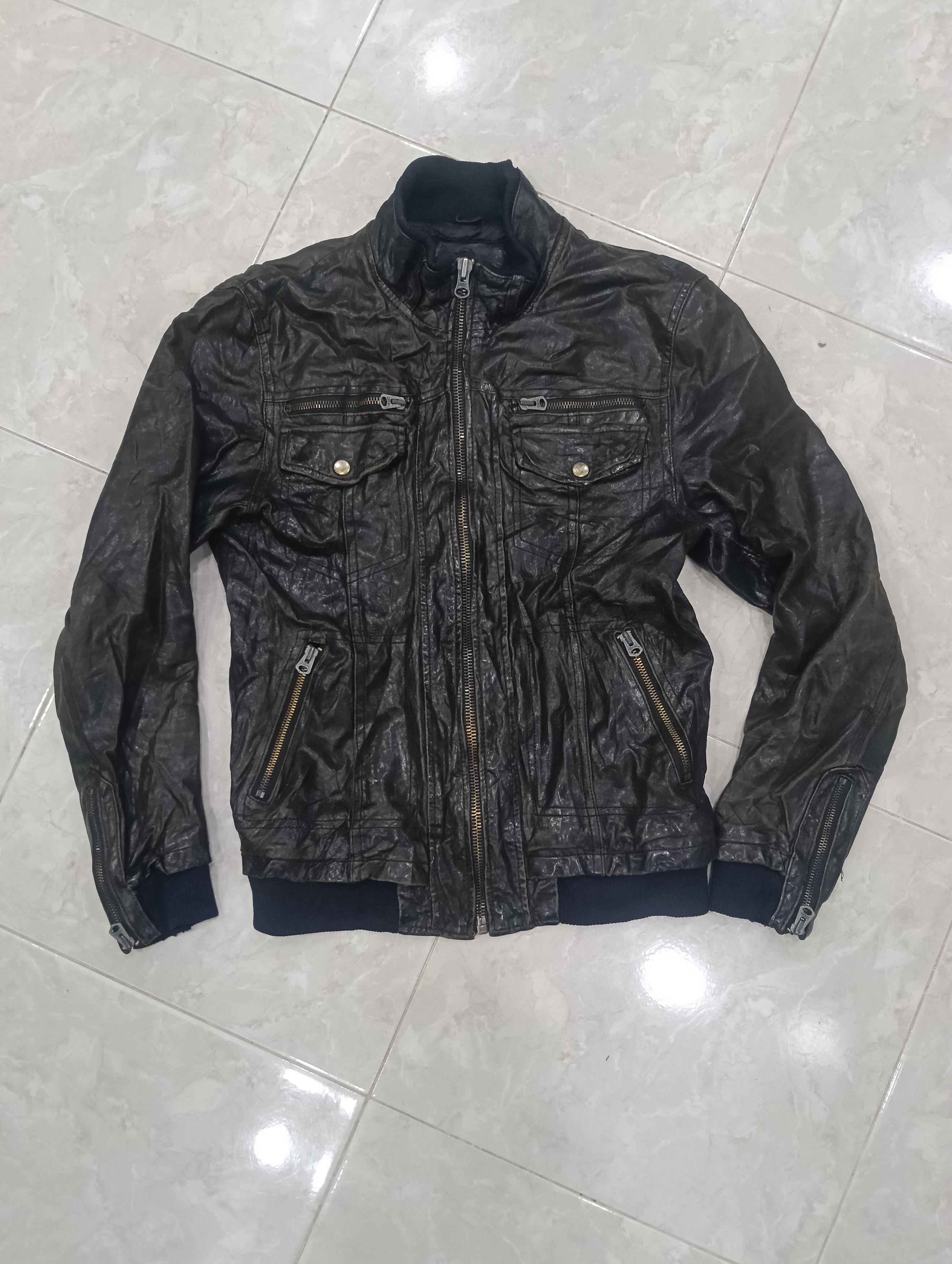 Japanese Brand Purete Leather Shine Jacket Size US M / EU 48-50 / 2 - 1 Thumbnail