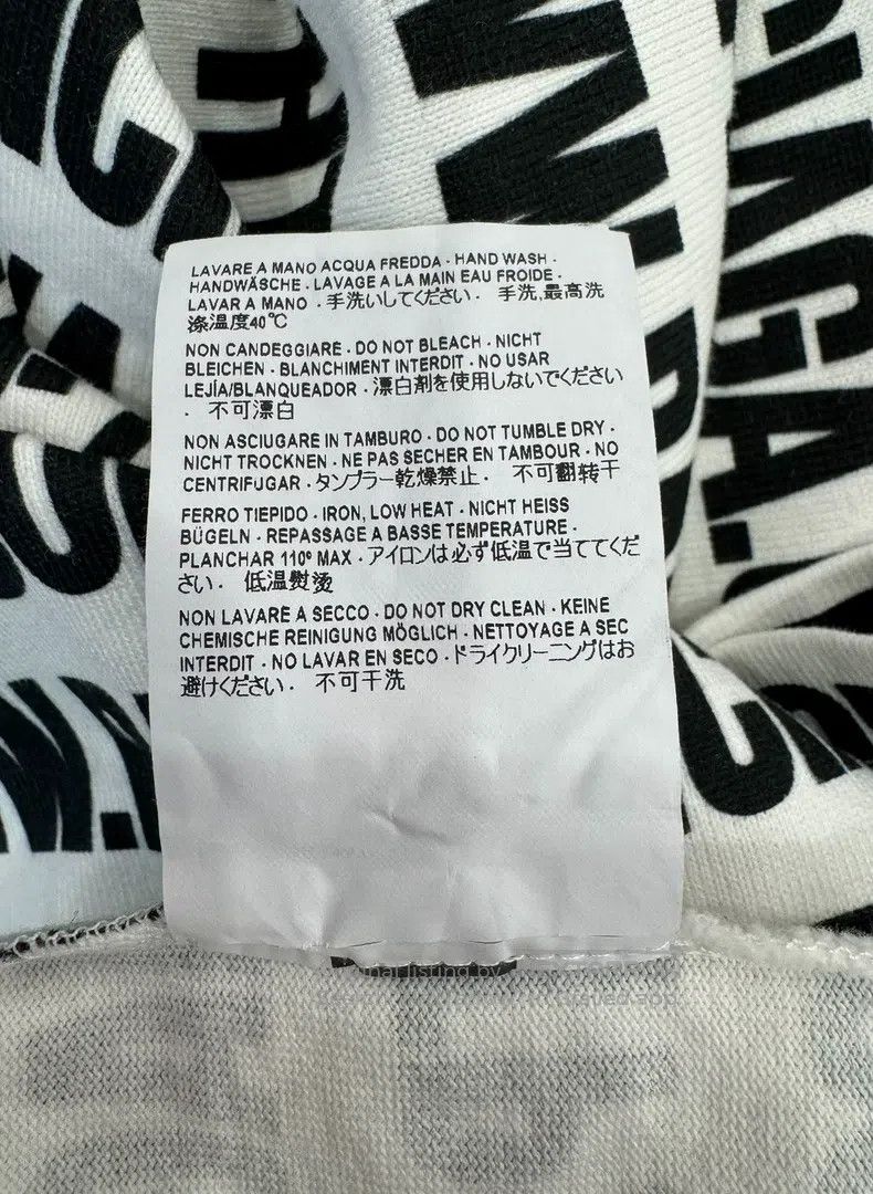 Balenciaga Balenciaga Black and White Letter Printed Logo Women's Sho Size M / US 6-8 / IT 42-44 - 7 Thumbnail