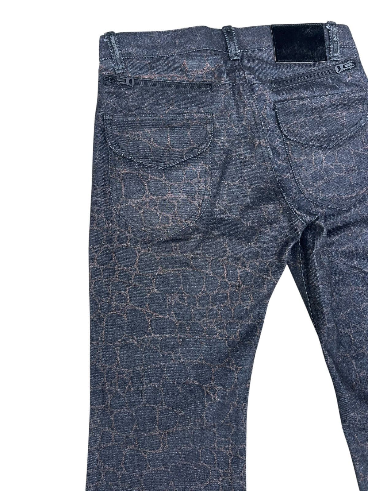 Vintage Super Flare D.K.F. Made in Japan Printed Denim Jeans Size US 30 / EU 46 - 14 Thumbnail