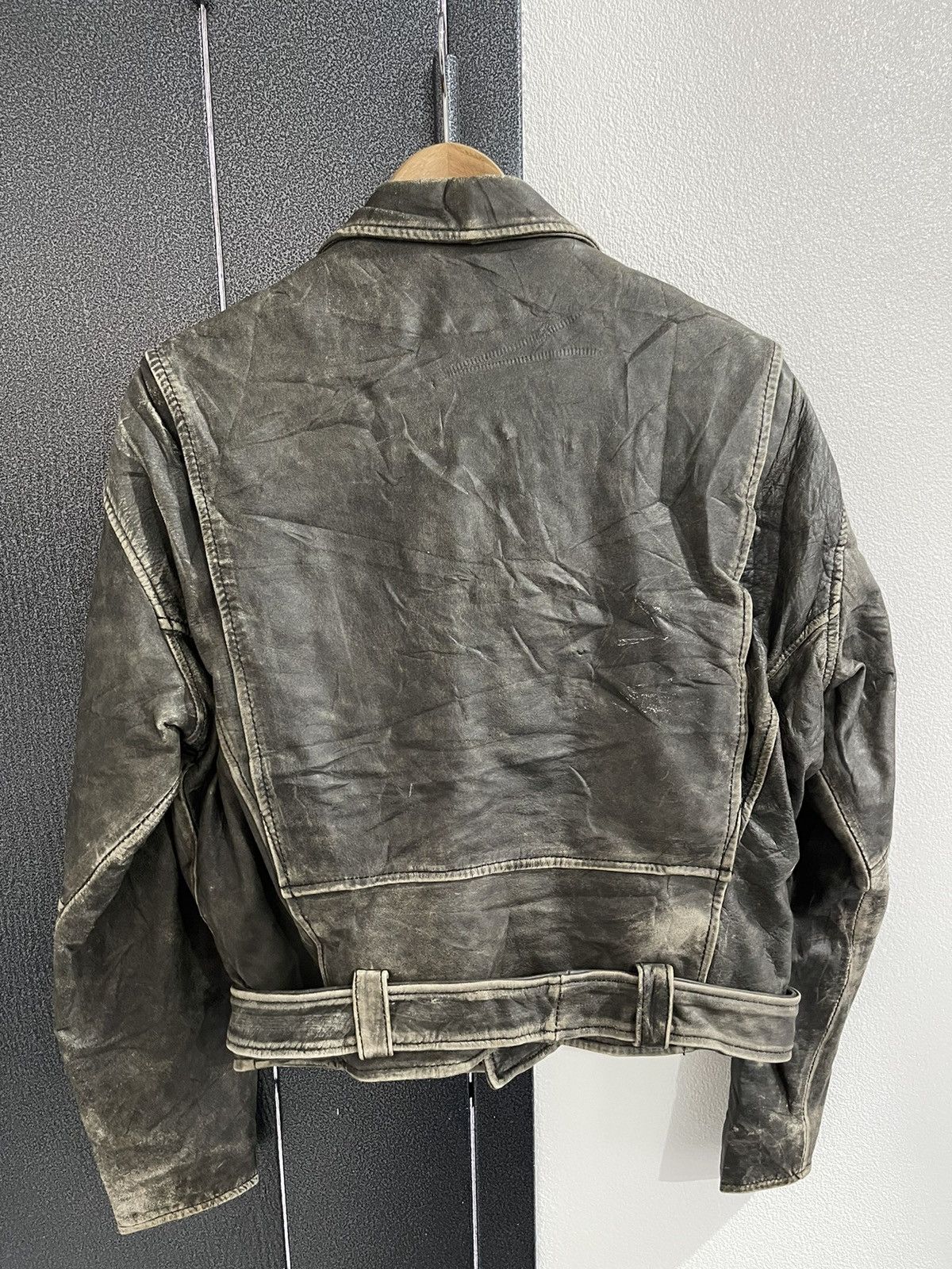 Japanese Brand Vintage On Time Real Leather Jacket Size US M / EU 48-50 / 2 - 5 Thumbnail