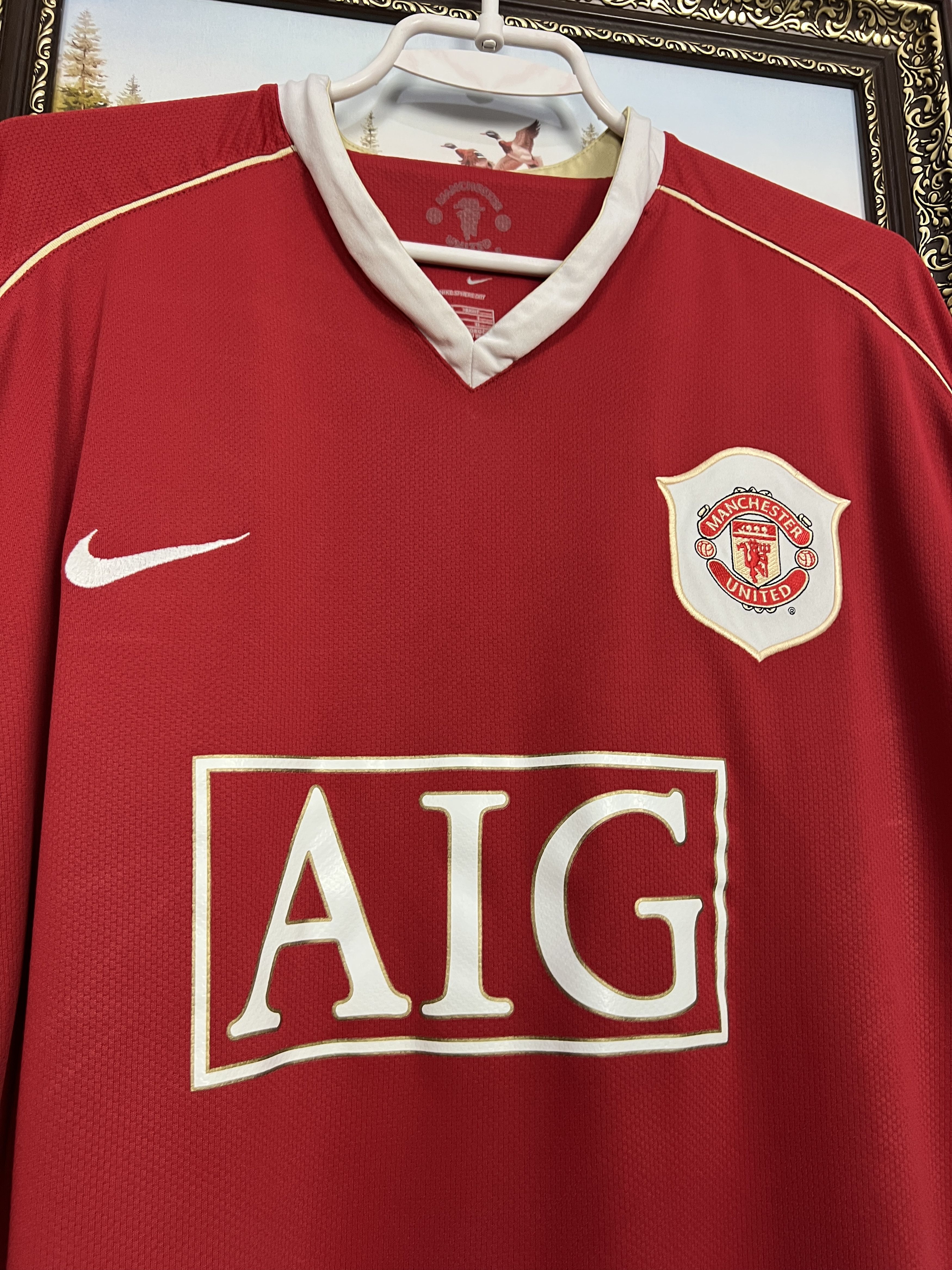 Nike Manchester United football shirt Soccer Jersey Trikot Sz 3XL Size US XXL / EU 58 / 5 - 3 Thumbnail