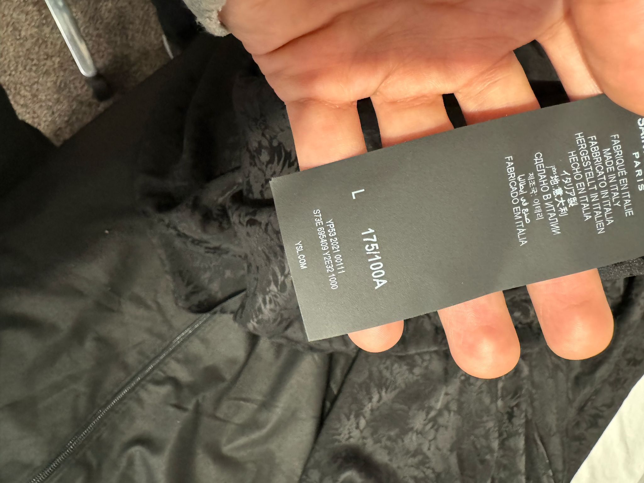 Saint Laurent Paris o1rshd1 Victorian Cloak and Shiny Silk in Black Size US L / EU 52-54 / 3 - 3 Thumbnail