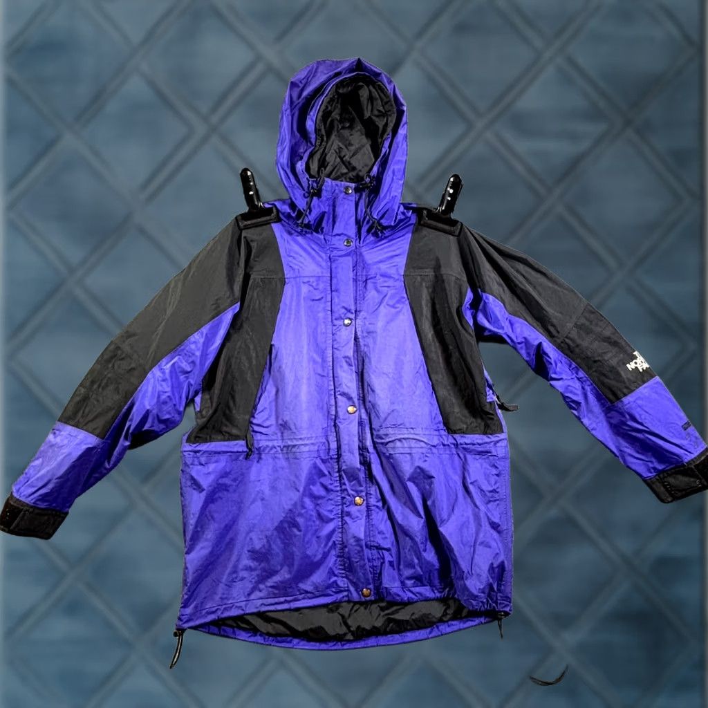 The North Face The North Face Windbreaker Jacket Womens L Blue Polyester Zip-Up Size L / US 10 / IT 46 - 1 Thumbnail