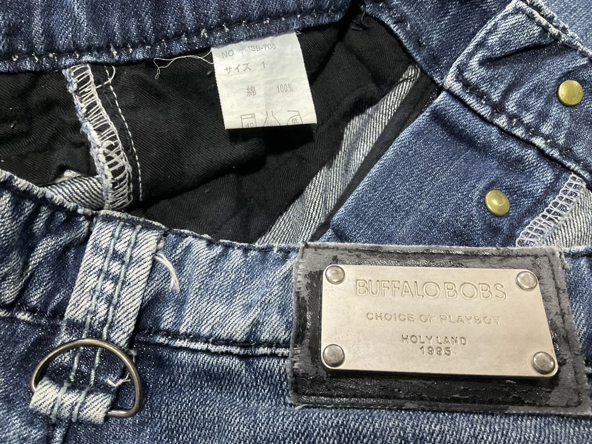 BUFFALO BOBS 🔥Sick Y2K Buffalo Bobs Flared Denim Curved Distressed Faded Size US 30 / EU 46 - 12 Thumbnail