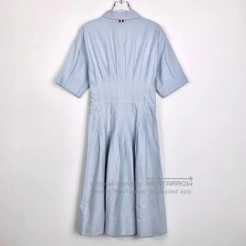 Thom Browne Thom Browne Blue Cotton Women's Dress . Size M / US 6-8 / IT 42-44 - 2 Thumbnail