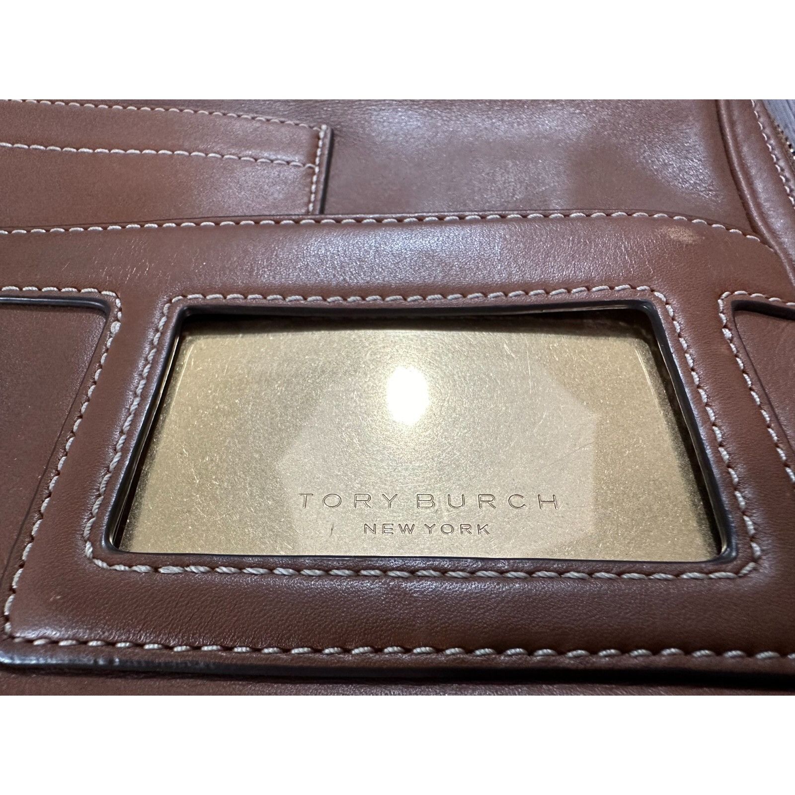 Tory Burch Tory Burch Leather Camera Bag - Brown Light Umber mspr 698 Size ONE SIZE - 3 Thumbnail