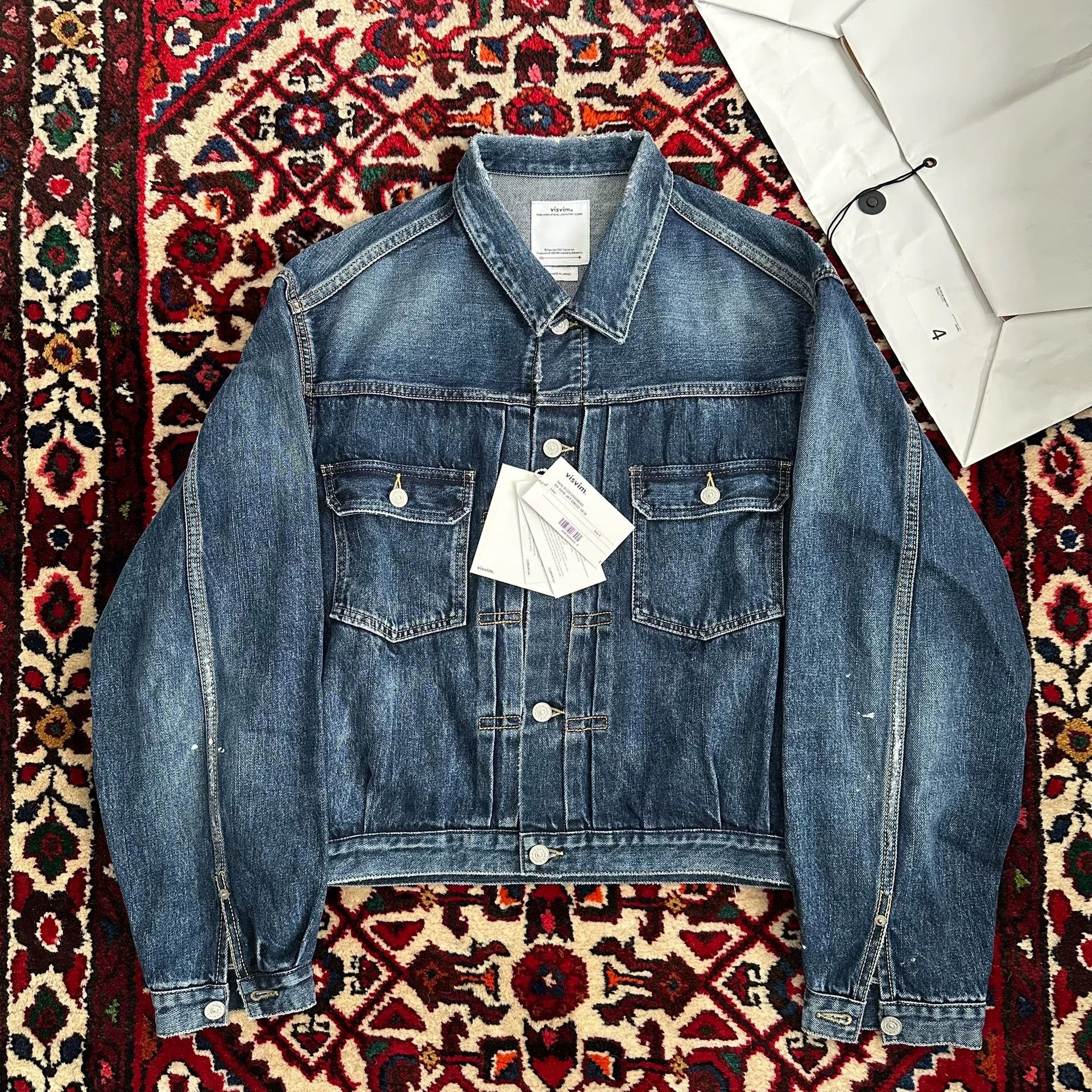 Visvim visvim 25ss 101x JKT Denim 4 Splatter Distressed ICT Size US XL / EU 56 / 4 - 1 Thumbnail