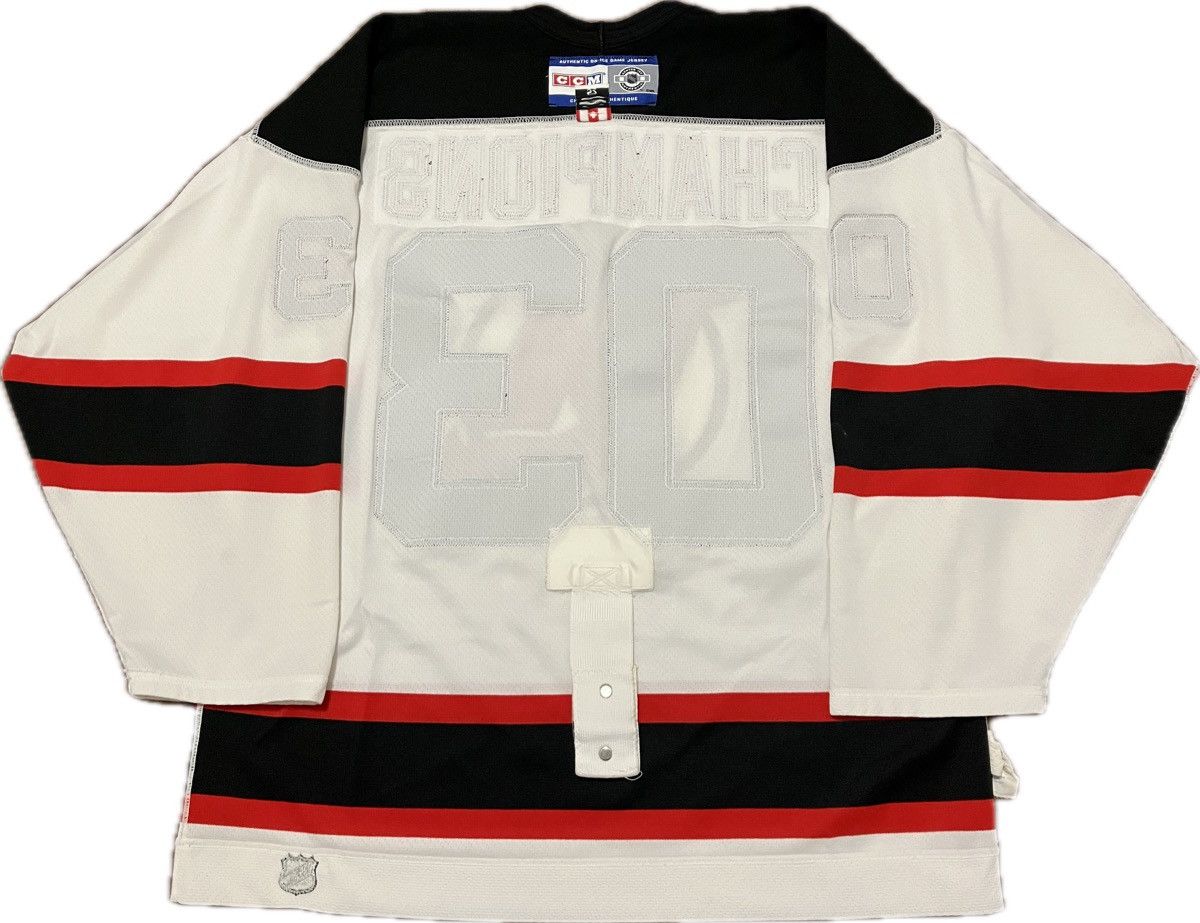 New Jersey Devils CCM Center Ice NHL Hockey Jersey Size 52