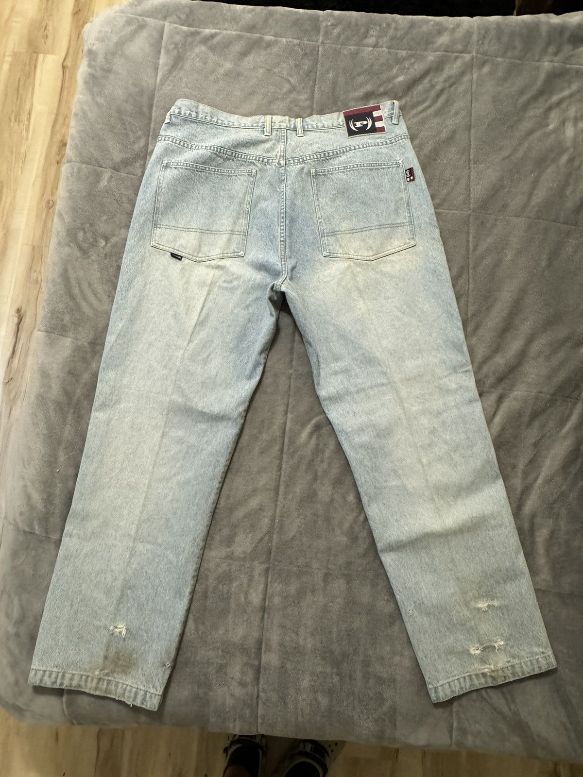 Phat Farm 40x 34 Vintage Phat Farm American Flag Jeans Size US 40 / EU 56 - 1 Thumbnail
