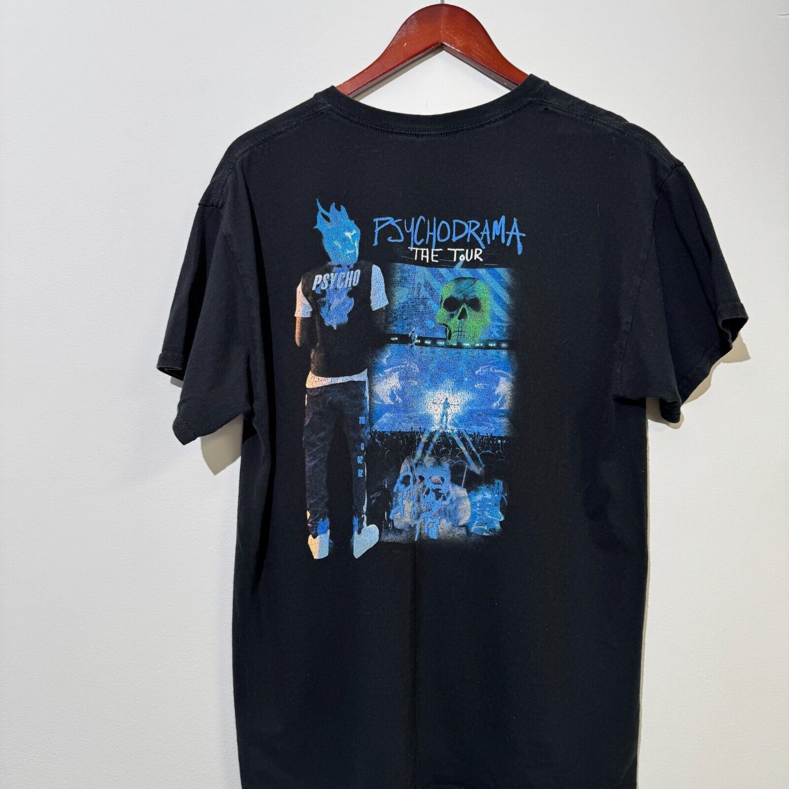 Vintage Vintage Unisex Black Cotton T-Shirt Size L Regular Fit 90s Size US L / EU 52-54 / 3 - 7 Thumbnail