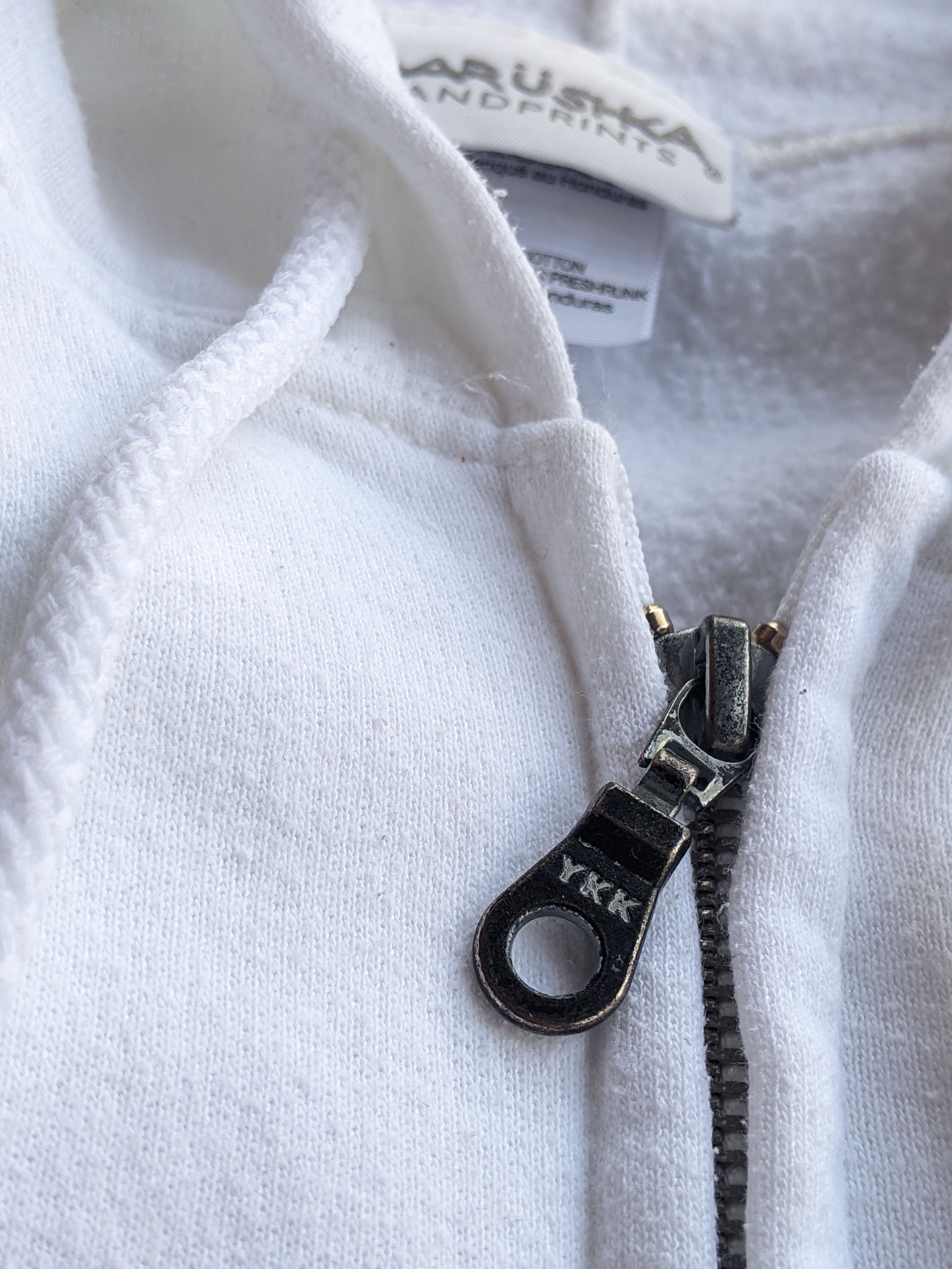 Japanese Brand Marushka White Zip Hoodie Handprint Lake Michigan Unsalted Size US XL / EU 56 / 4 - 5 Thumbnail