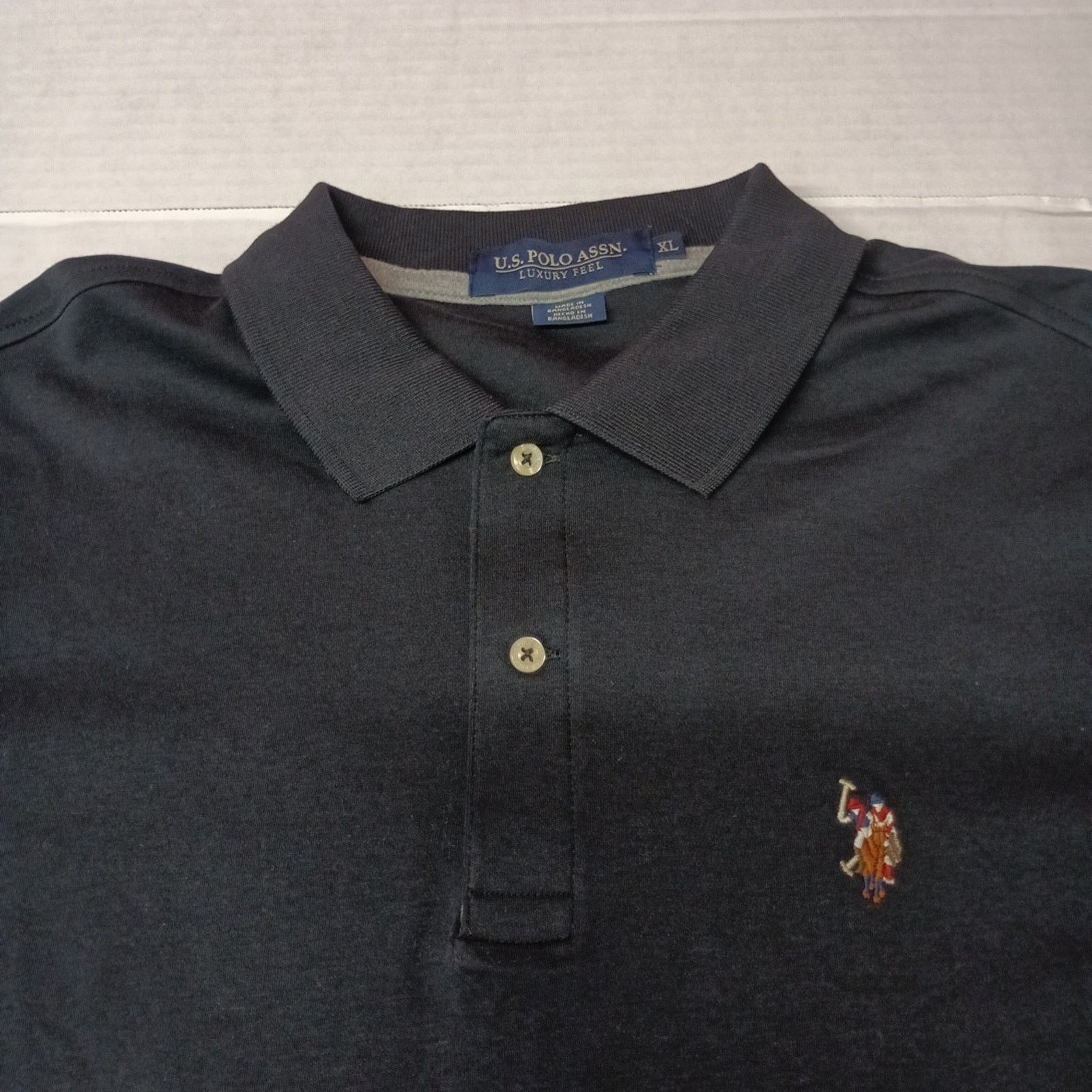 U.S. Polo Assn. U.S. Polo Assn Interlock Polo Shirt Black Men's Size XL Size US XL / EU 56 / 4 - 2 Thumbnail